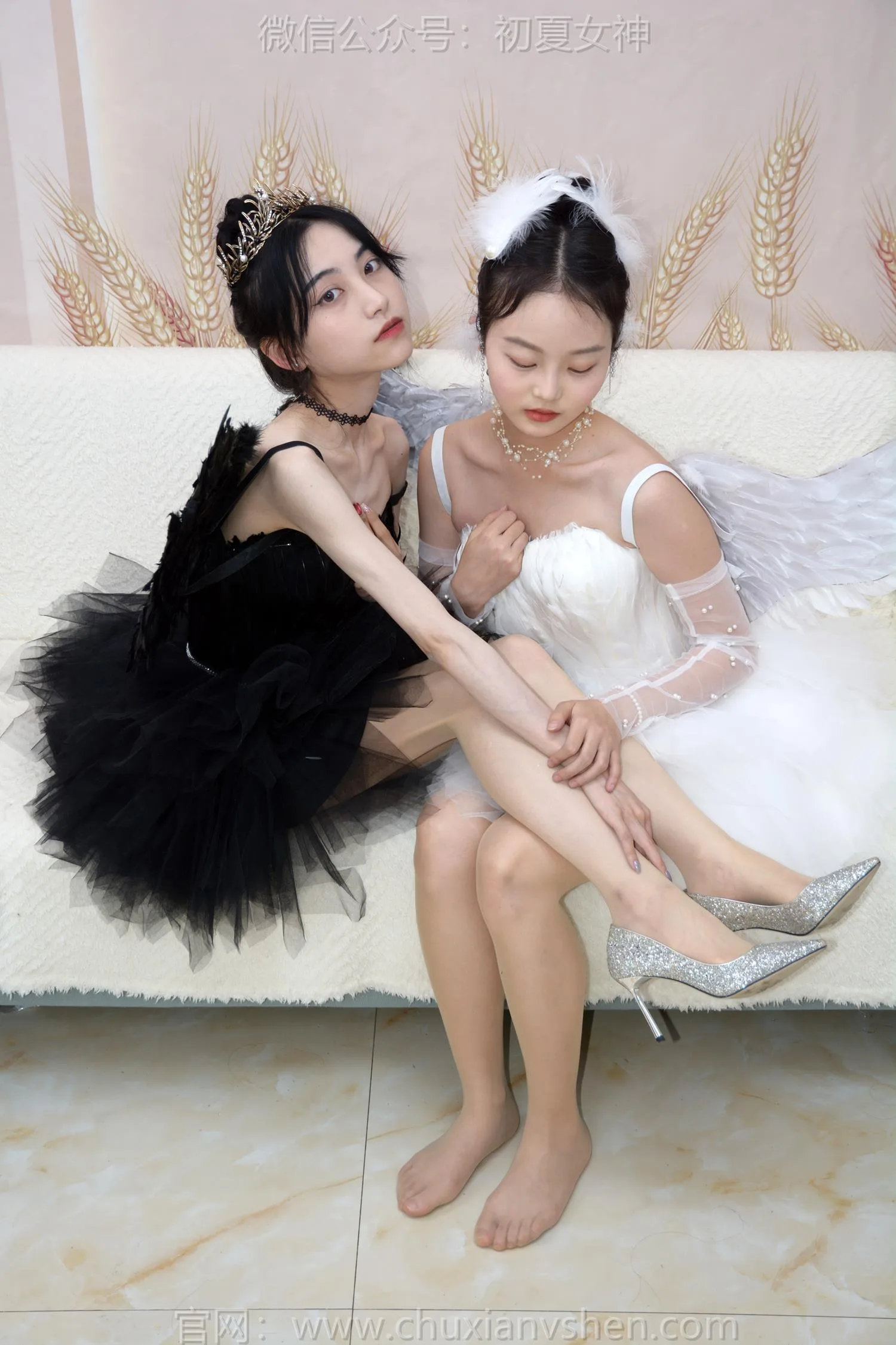 初夏女神 NO.207 柒柒、双双 黑白天鹅[90P/1V/4.28GB] - 3