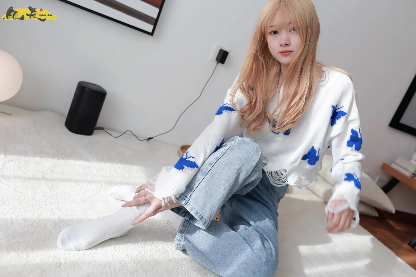 凡夫摄影 NO.0004 – 小恩白棉袜裸足[184P/2V/4.00GB] - 5