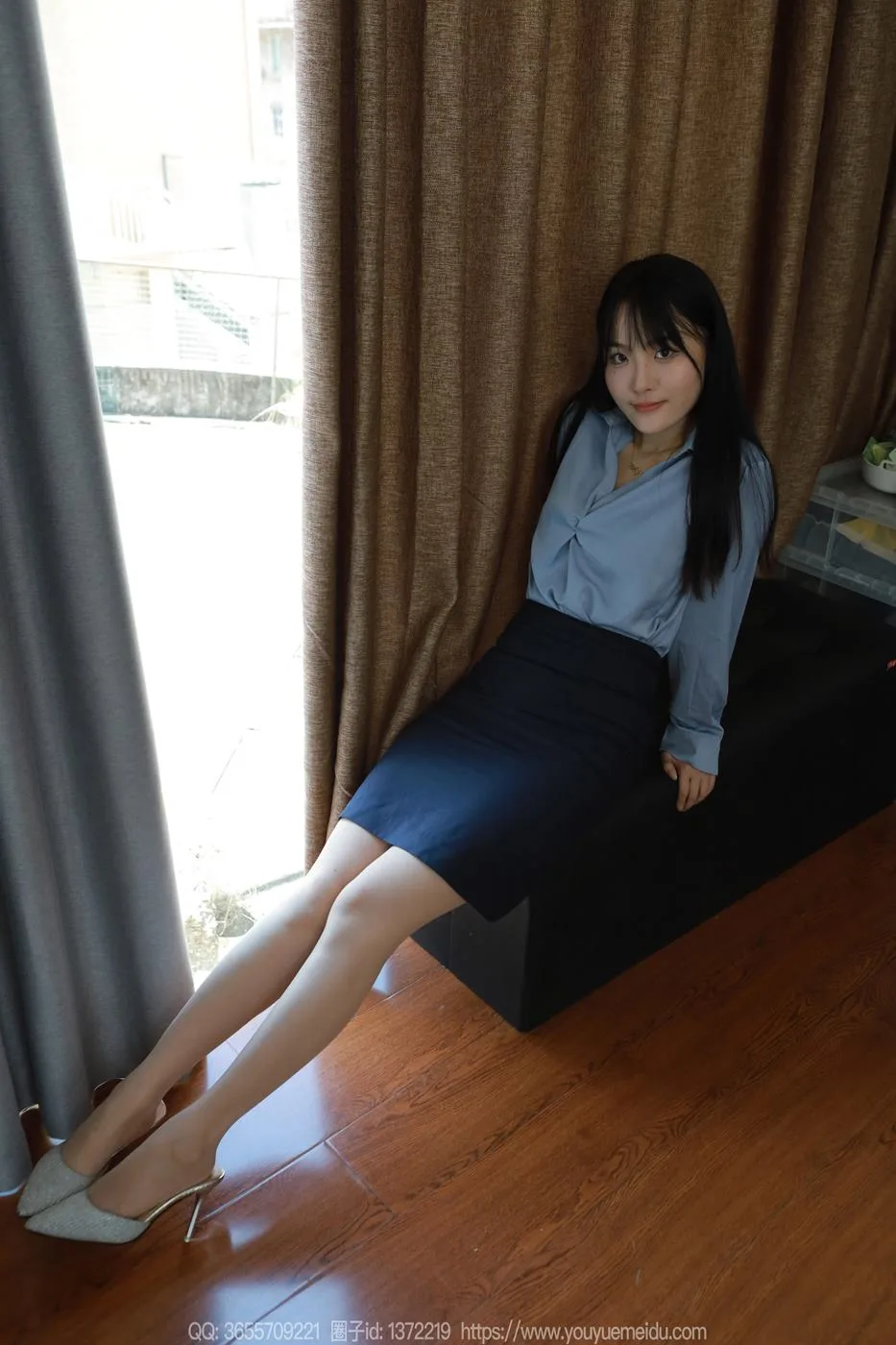 [IESS异思趣向] 2024.09.04 丝享家1837：婉萍《蓝色衬衣》[86P/81MB] - 5