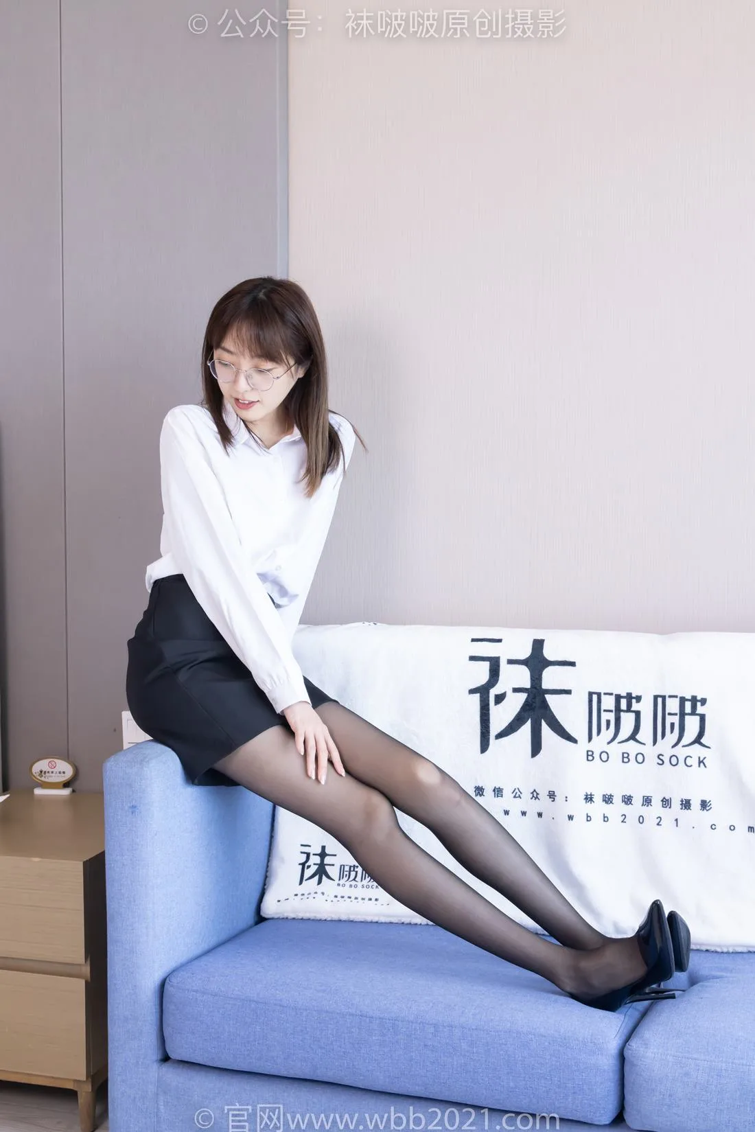 [BoBoSocks袜啵啵]NO.419 稚予-高跟鞋、黑丝、短肉丝、ol风[142P/1V/5.69GB] - 5