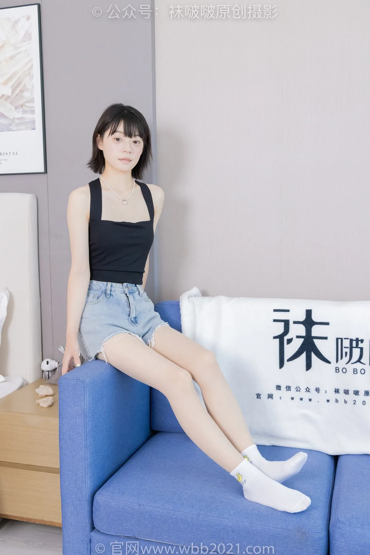 [BoBoSocks袜啵啵]NO.422 糯米-长靴、白棉袜、肉丝[140P/1V/6.79GB] - 5