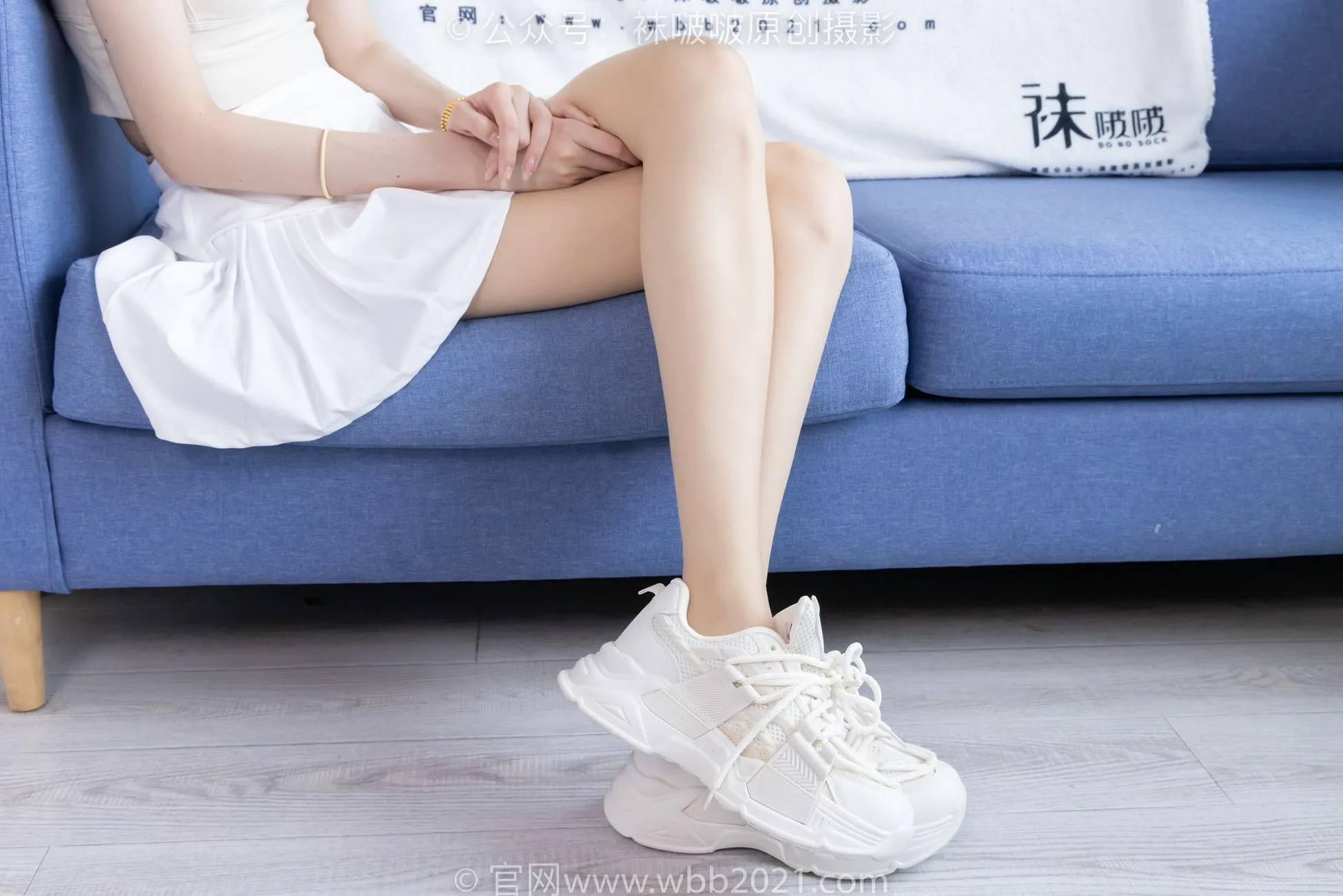 [BoBoSocks袜啵啵]NO.424 稚予-运动鞋、白棉袜、肉丝、腰丝[140P/1V/5.73GB] - 4