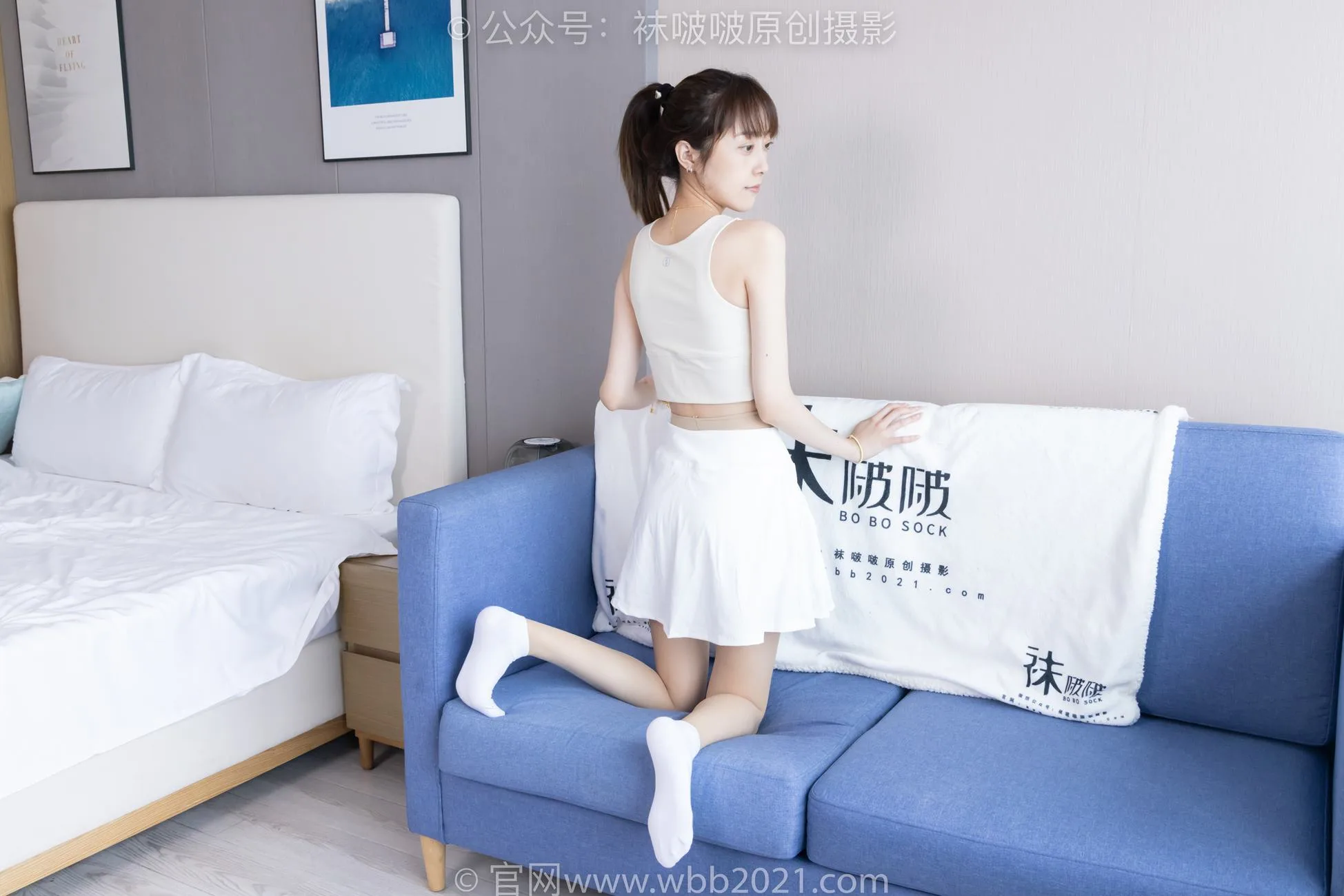 [BoBoSocks袜啵啵]NO.424 稚予-运动鞋、白棉袜、肉丝、腰丝[140P/1V/5.73GB] - 7