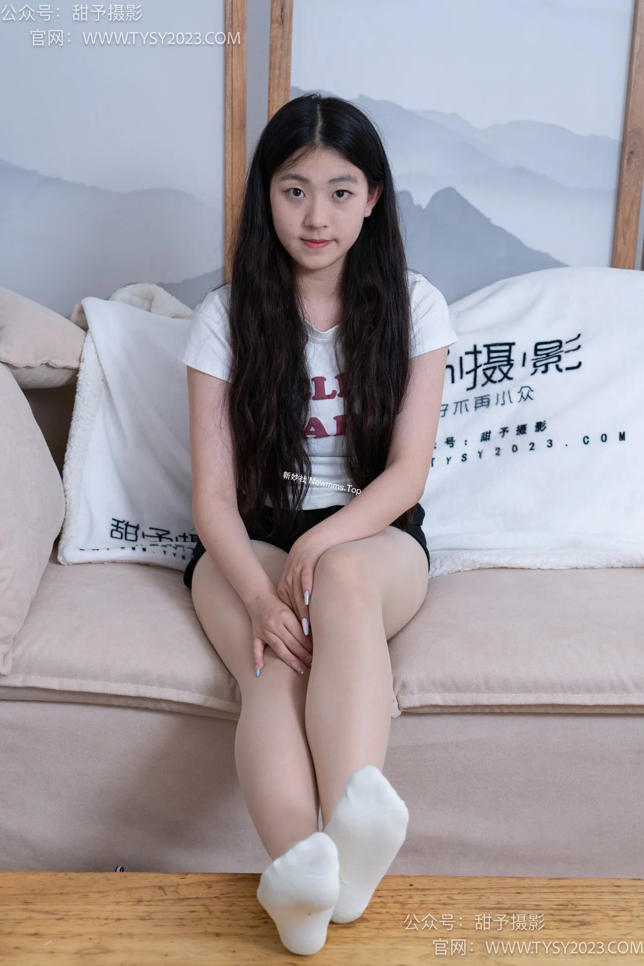 甜予摄影 NO.079期：小云-运动鞋、白棉袜、肉丝（脚尖加固款）[139P/2V/10.33GB] - 4