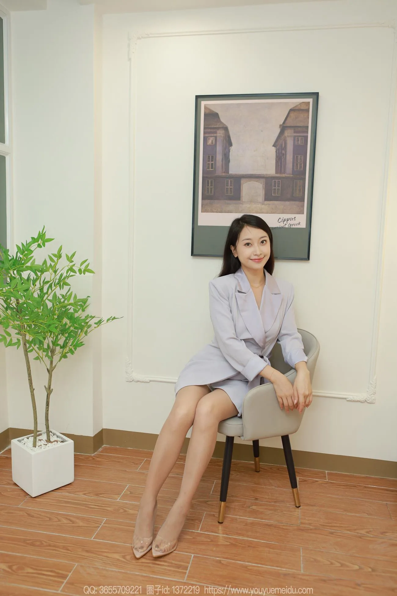 [IESS异思趣向] 2024.09.20 丝享家1851：小婕《紫色西装》[89P/59MB] - 3