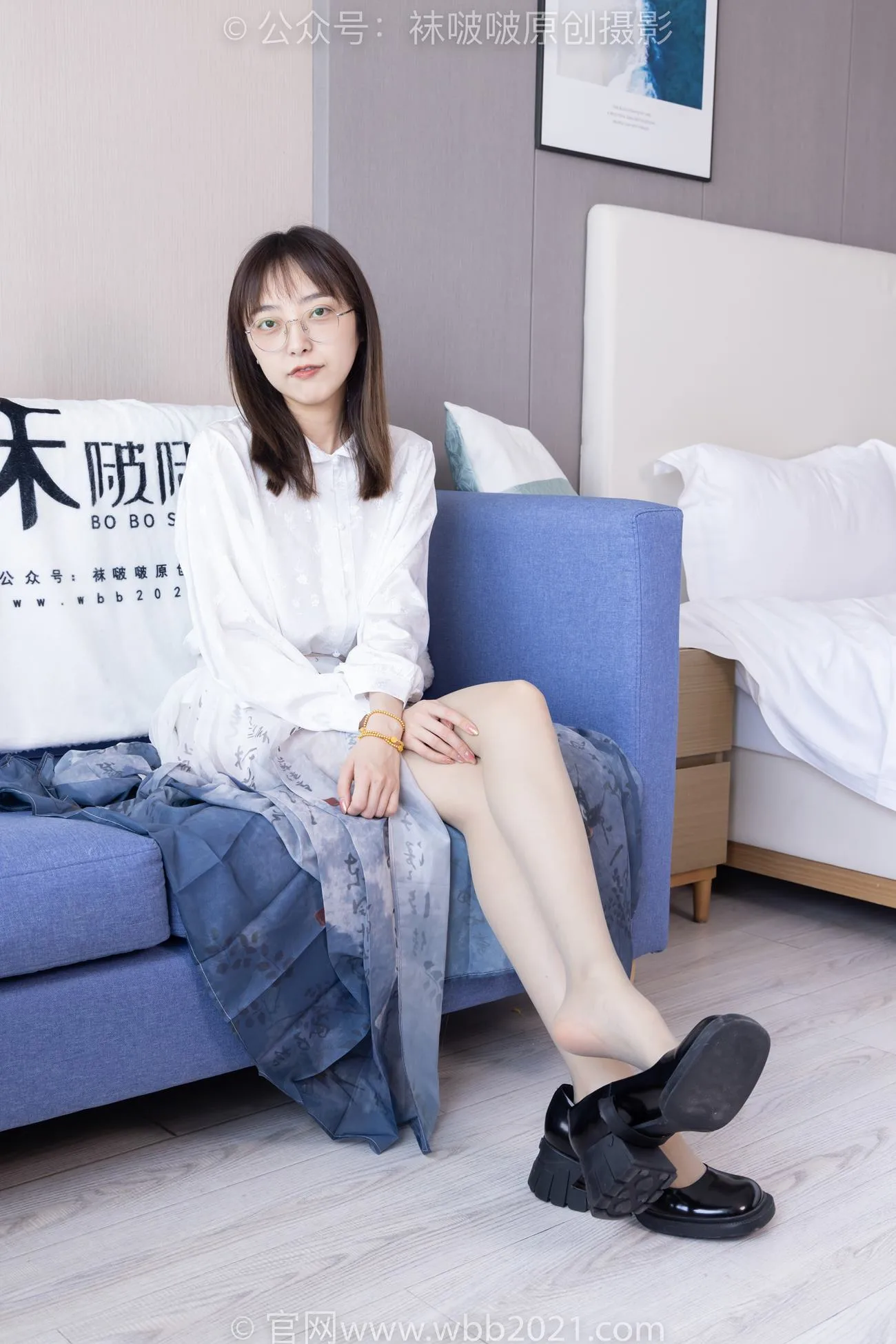 [BoBoSocks袜啵啵]NO.428 稚予-皮鞋、灰丝[150P/1V/6.05GB] - 2