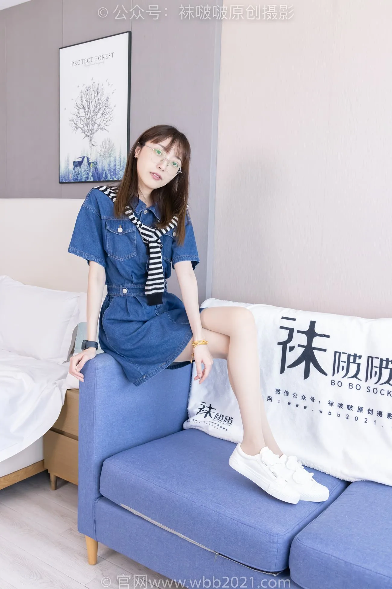 [BoBoSocks袜啵啵]NO.435 稚予-板鞋、运动鞋、白丝、肉丝[150P/1V/6.25GB] - 2