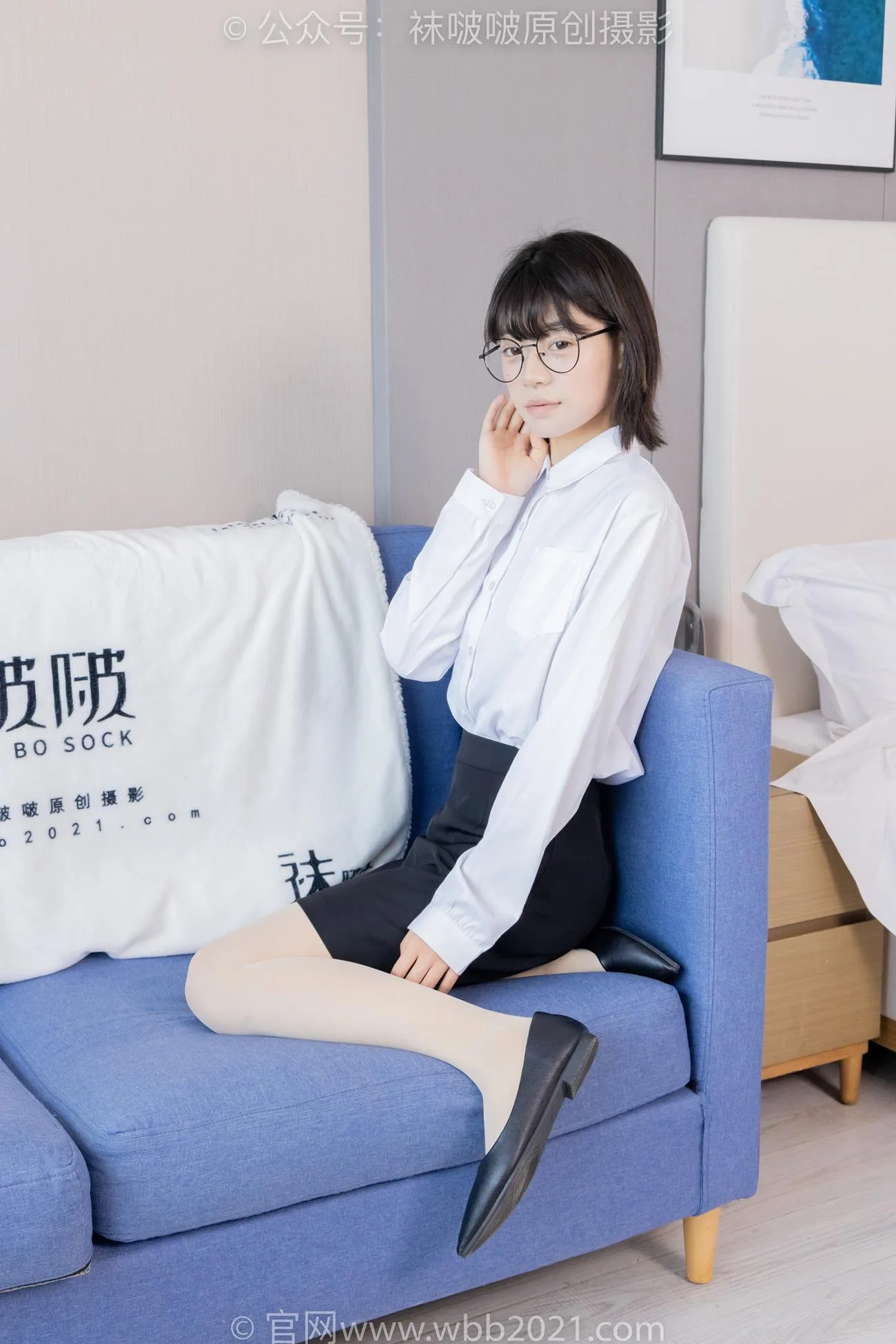[BoBoSocks袜啵啵]NO.436 糯米-OL至服、两双平底鞋、薄黑丝、厚肉丝[150P/1V/6.51GB] - 2