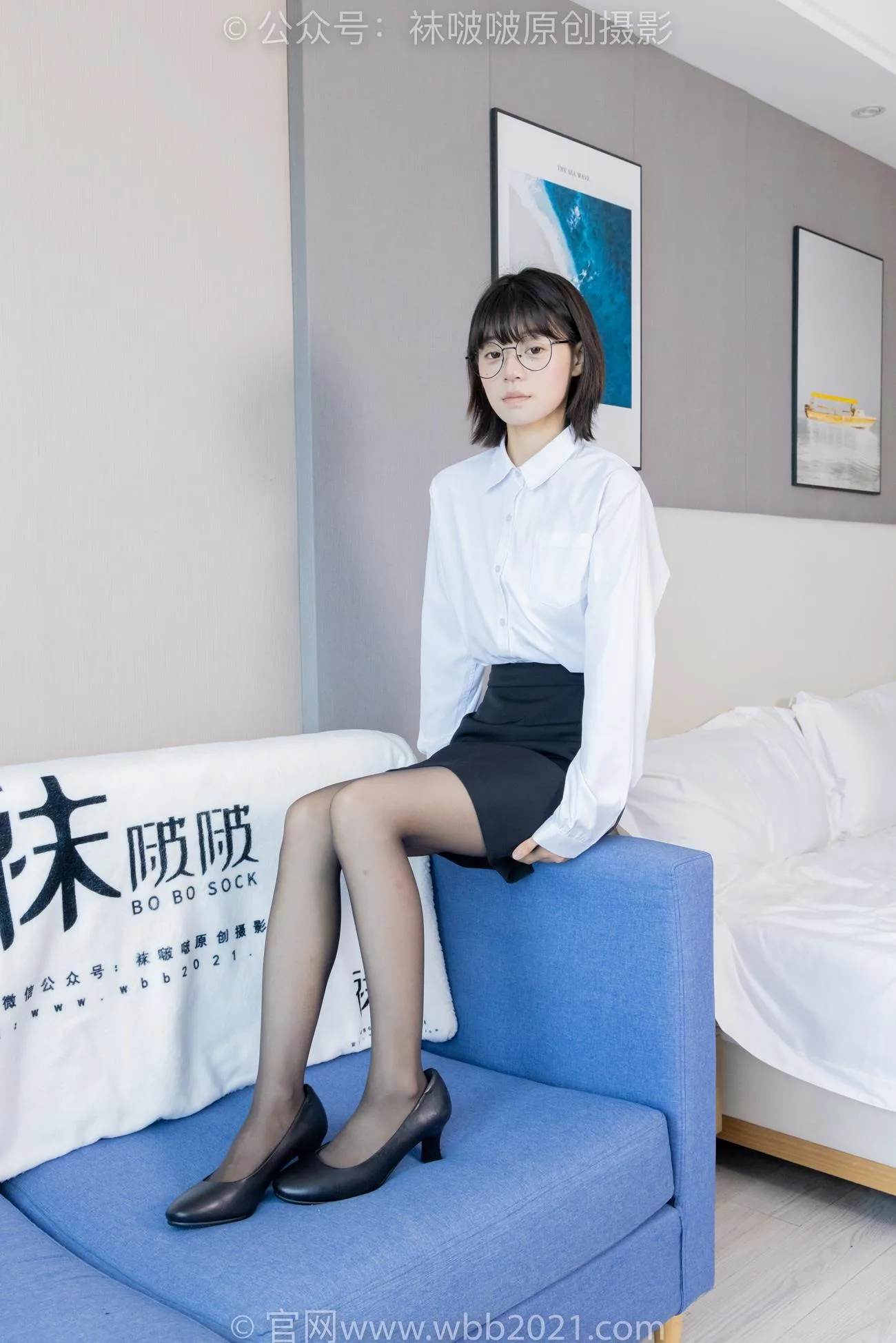 [BoBoSocks袜啵啵]NO.436 糯米-OL至服、两双平底鞋、薄黑丝、厚肉丝[150P/1V/6.51GB] - 3