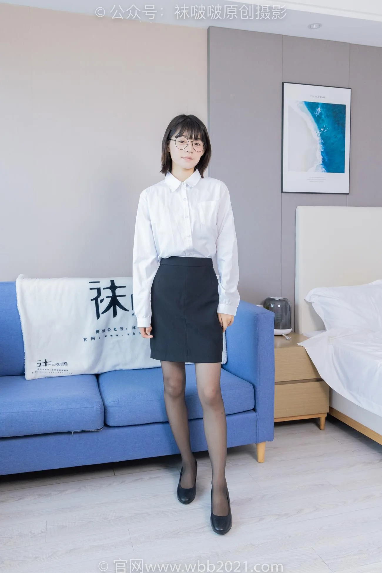 [BoBoSocks袜啵啵]NO.436 糯米-OL至服、两双平底鞋、薄黑丝、厚肉丝[150P/1V/6.51GB] - 4
