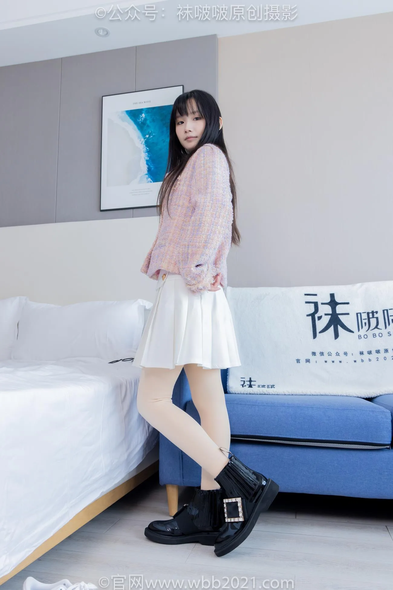 BoBoSocks袜啵啵 NO.438 甜甜圈-皮鞋、板鞋、白棉袜、黑色踩脚袜[150P/1V/7.28GB] - 4