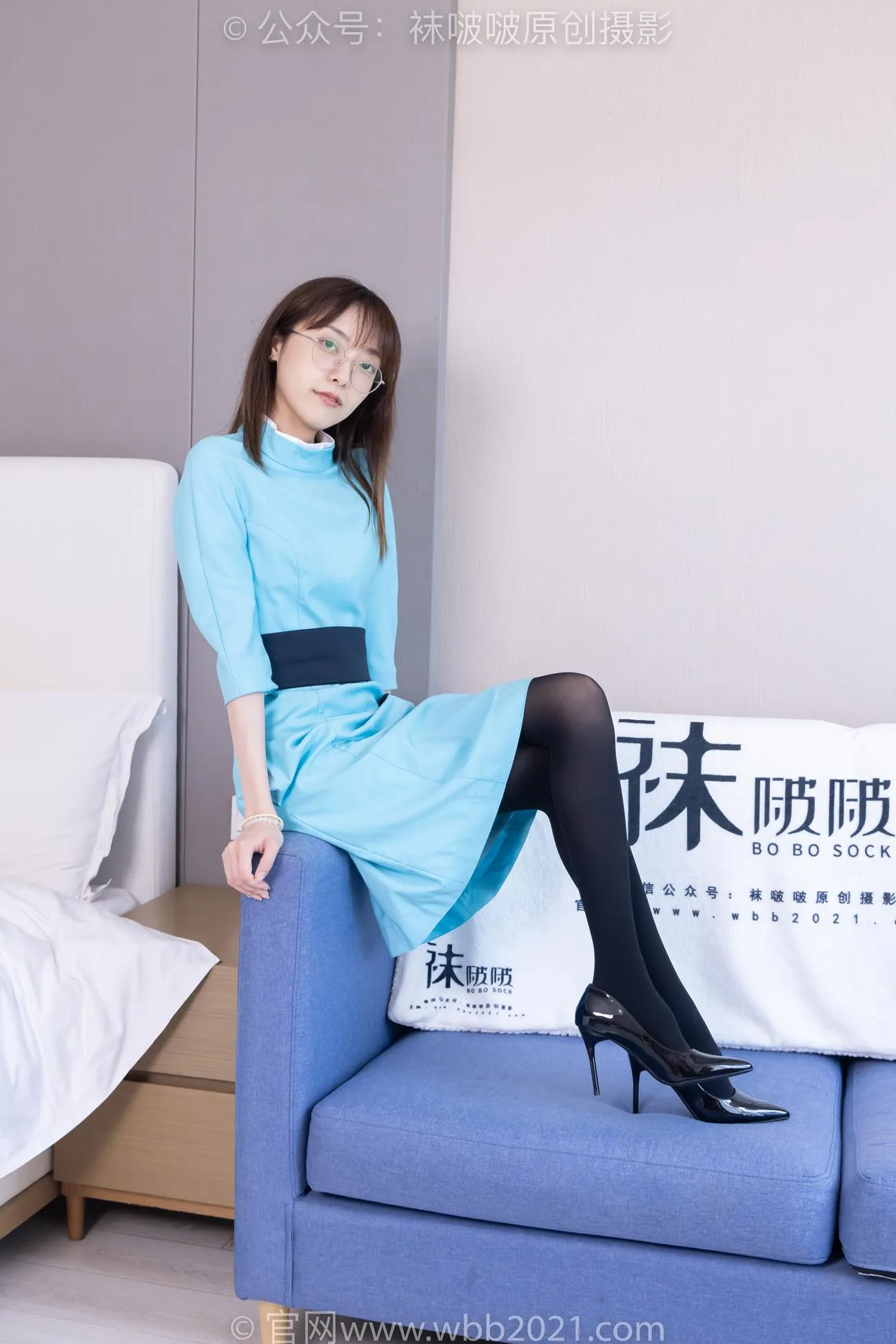 [BoBoSocks袜啵啵]NO.440 稚予-高跟鞋、厚黑丝、空姐至服[200P/1V/6.91GB] - 3