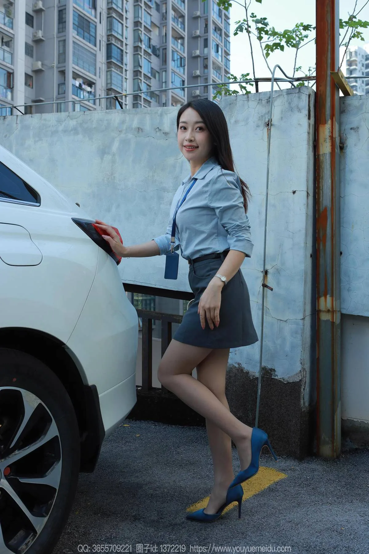 [IESS异思趣向] 2024.11.01 丝享家1887：小婕《蓝色OL（下）》[77P/69MB] - 1