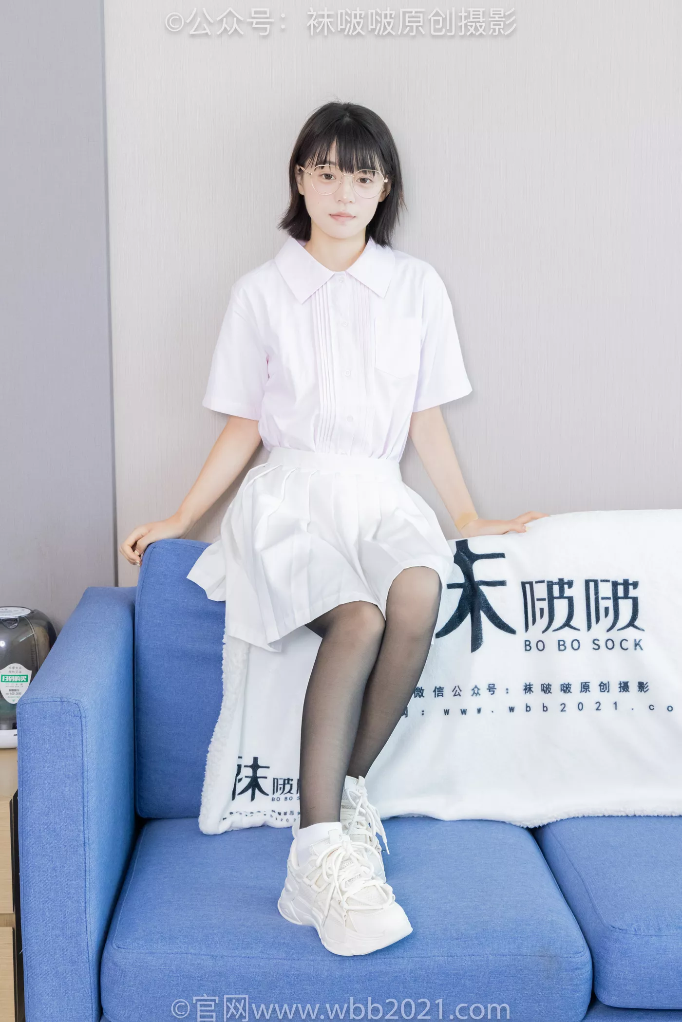 [BoBoSocks袜啵啵]NO.449 糯米 运动鞋、白棉袜、黑丝[148P/1V/7.58GB] - 4