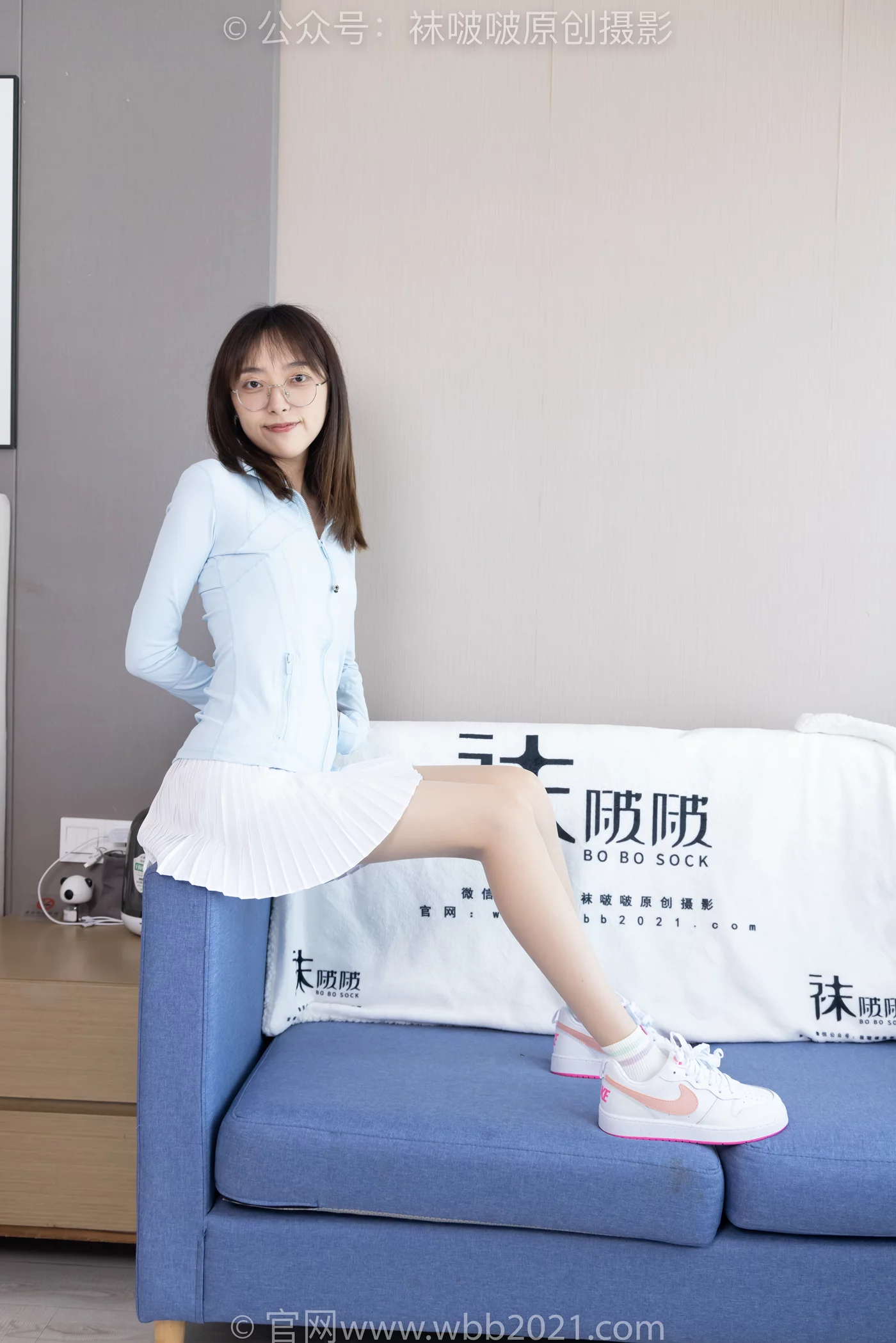 [BoBoSocks袜啵啵]NO.454 稚予-白棉袜、肉丝、板鞋[150P/1V/6.85GB] - 3
