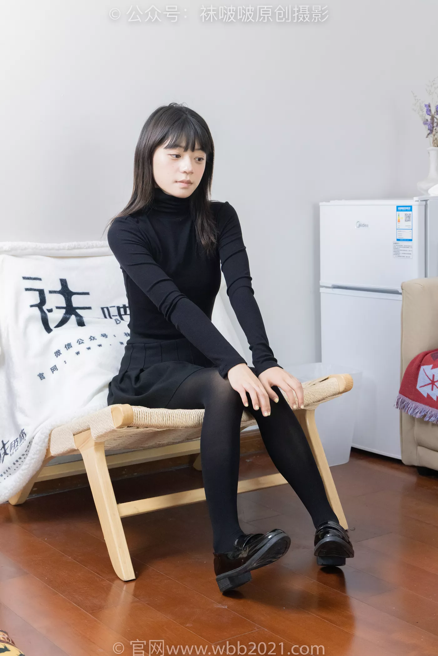 [BoBoSocks袜啵啵]NO.466 糯米-皮鞋、厚黑丝[140P/1V/7.09GB] - 4