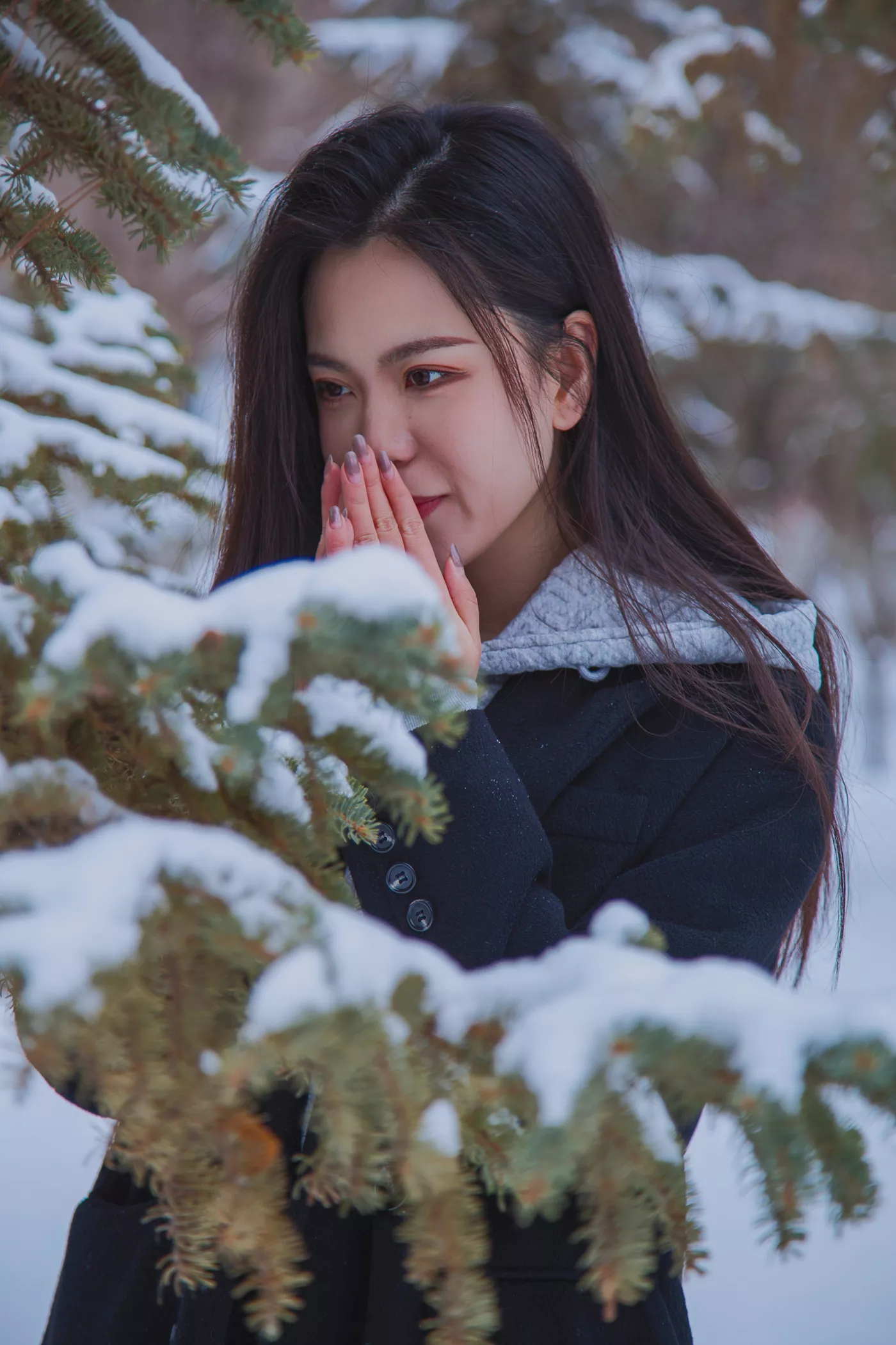 [织梦映像]NO.060 踏雪无痕-首次雪景拍摄，天寒地冻[300P/1V/3.58GB] - 3