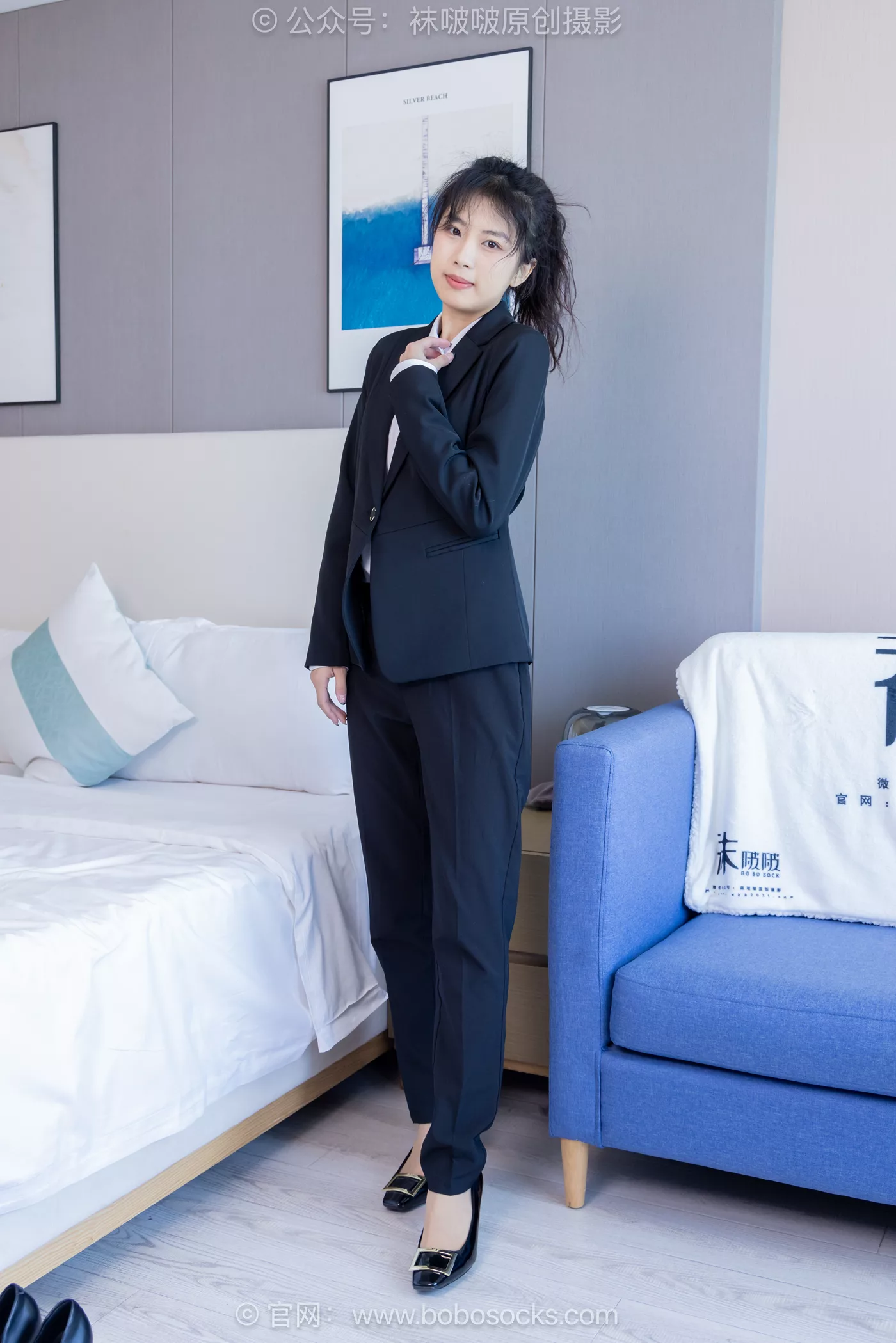 [BoBoSocks袜啵啵]NO.489 奶油 两双高跟鞋、薄肉丝、ol至服裤里丝、黑色美甲[151P/1V/7.76GB] - 4