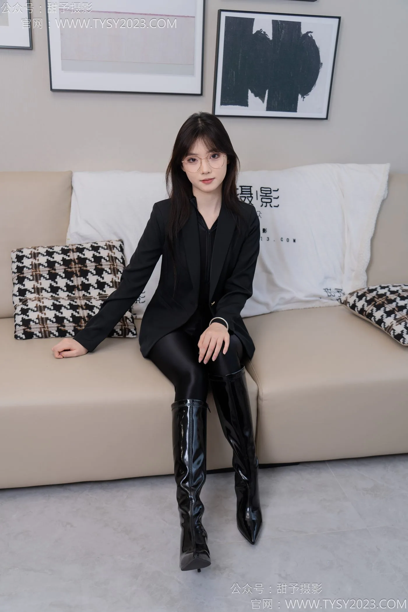 甜予摄影完整版-119期：璇璇-长靴、黑丝（脚尖加固）[127P/2V/10.1G] - 1