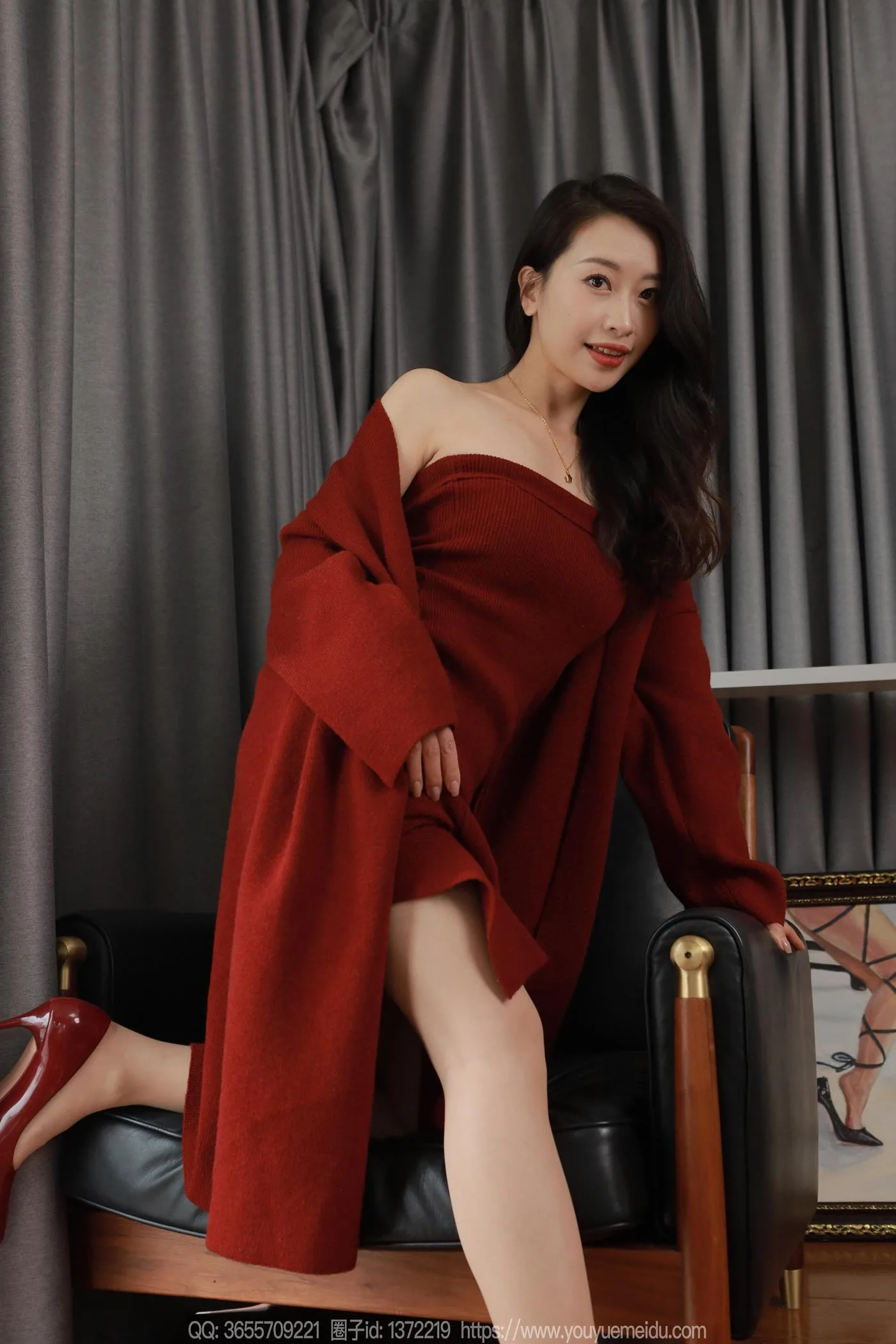 [IESS异思趣向] 2025.01.31 丝享家1965：小婕《红色针织裙（下）》[83P/71MB] - 2