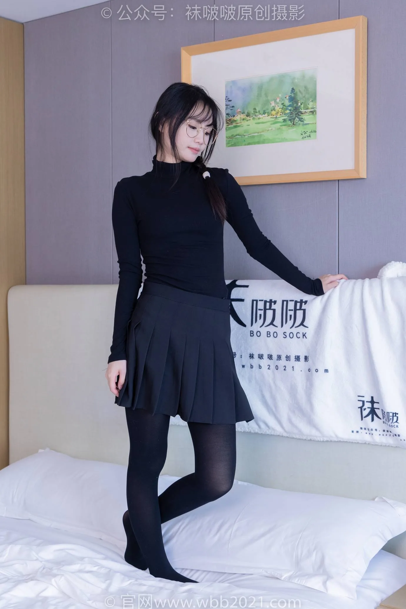 [BoBoSocks袜啵啵]NO.523 甜甜圈-皮鞋、厚黑丝[145P/1V/6.12GB] - 4