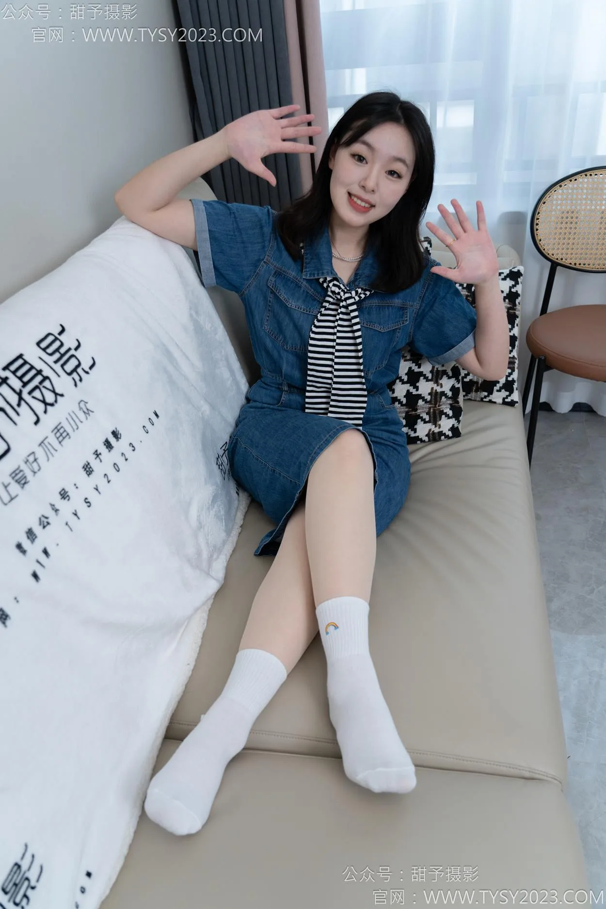 甜予摄影 NO.151 小葵-板鞋、白棉袜、薄肉丝[130P/2V/9.77GB] - 2