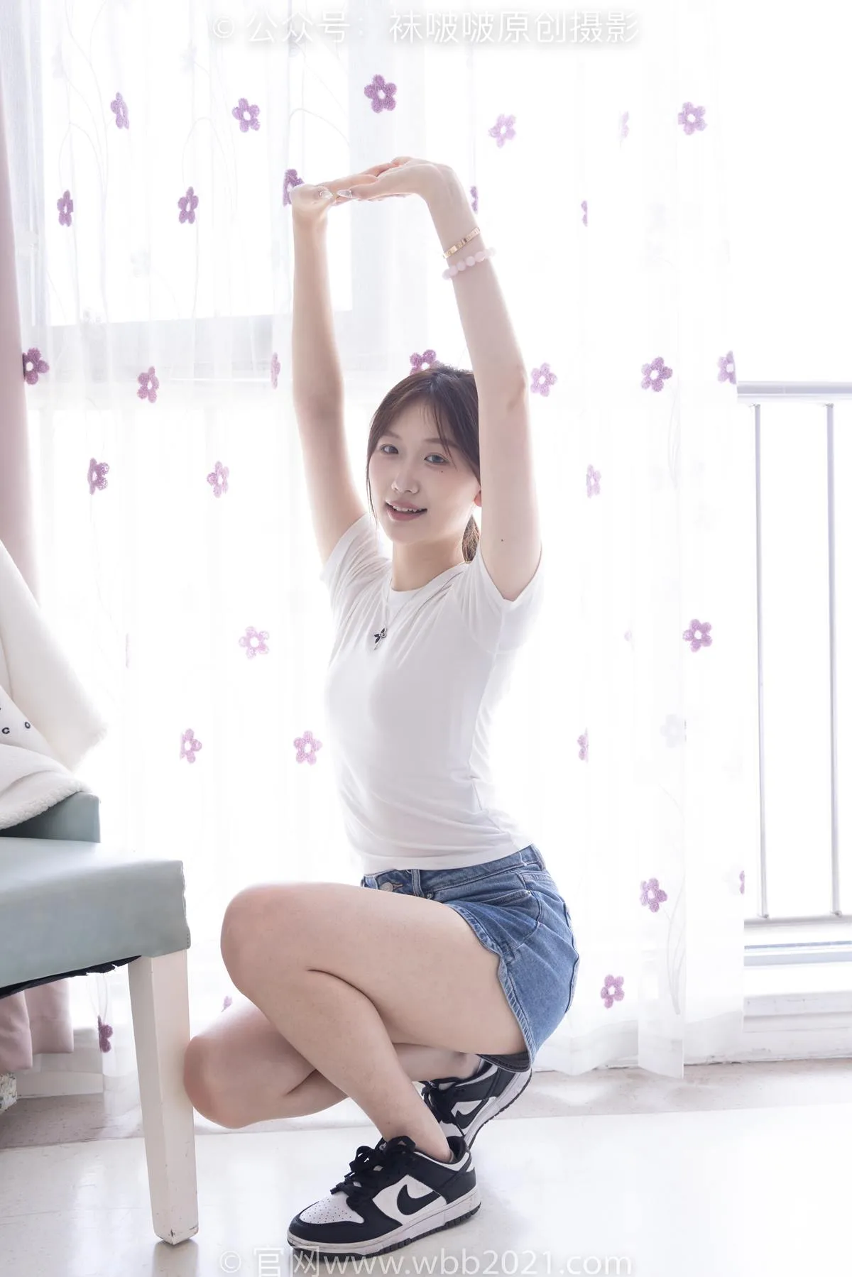 [BoBoSocks袜啵啵]NO.553 香菜-板鞋、短白棉袜、裸足[152P/1V/5.57GB] - 4