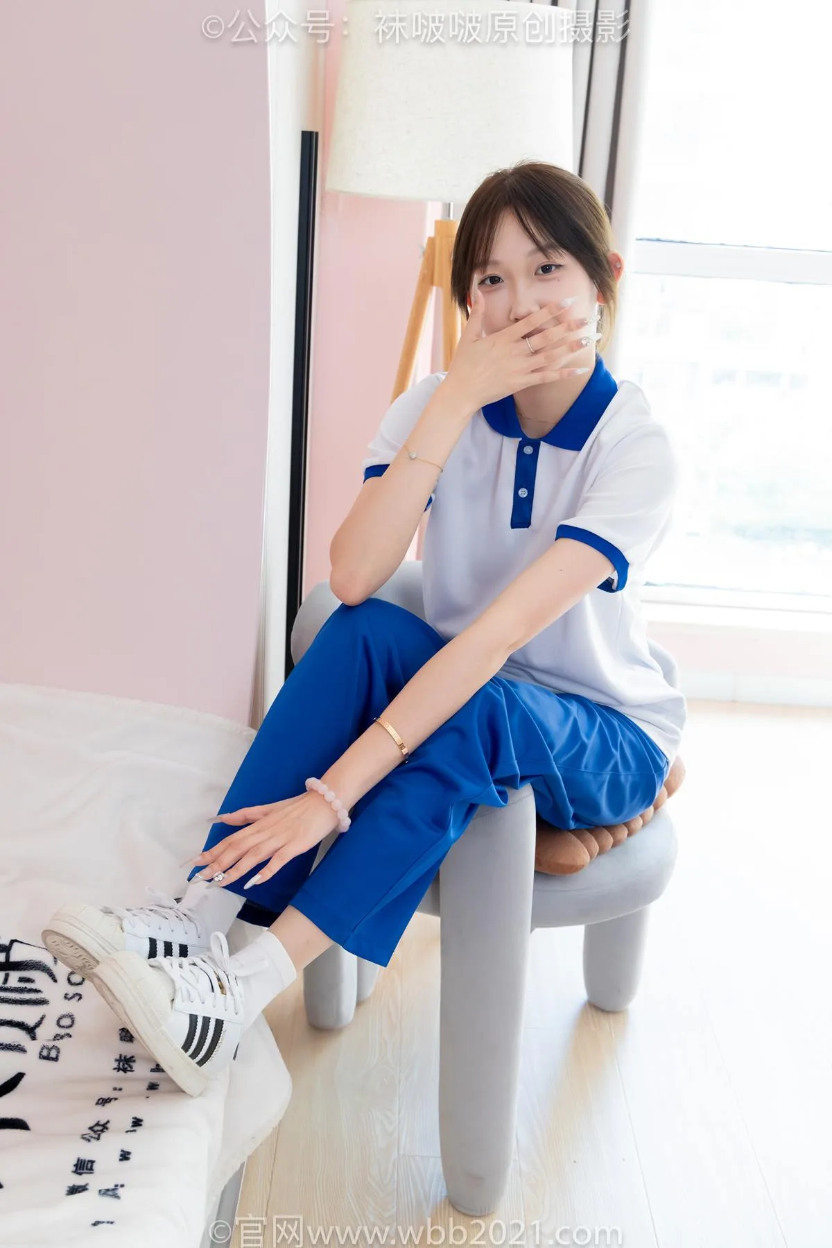 [BoBoSocks袜啵啵]NO.569 香菜-校服、板鞋、白棉袜、薄肉丝[157P/1V/7.15GB] - 4