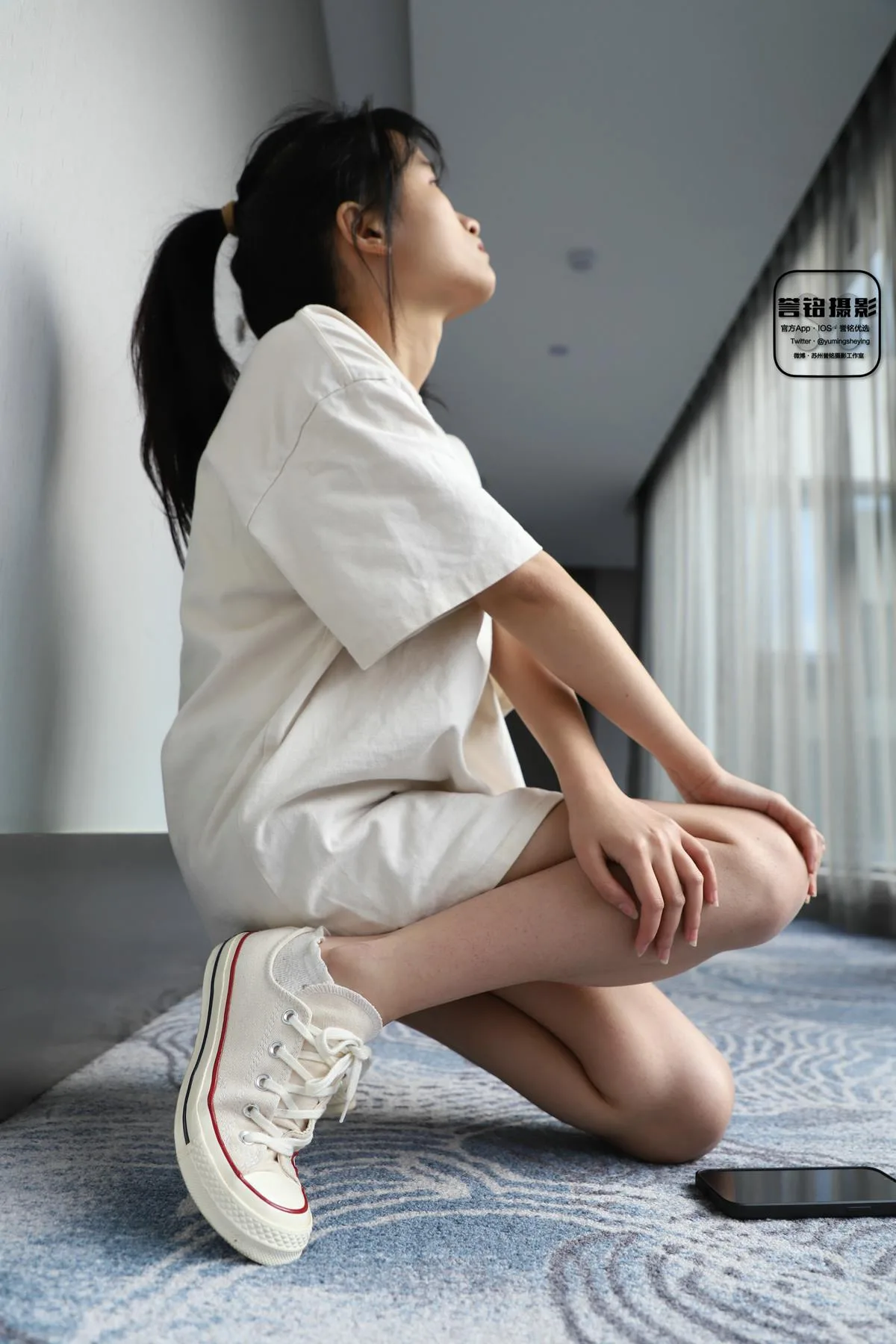 誉铭传媒 2023中秋节 专享 牛仔短裤帆布鞋棉袜脚裸足 [100P/1V/2.03G] - 4