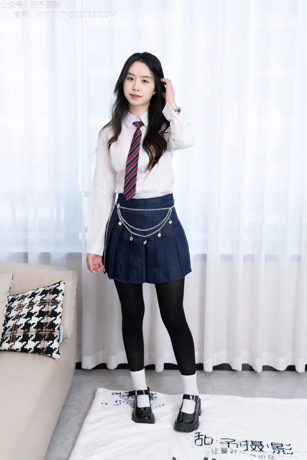 甜予摄影 NO.196 知知-皮鞋、高跟鞋、白棉袜、小腿袜、肉丝、黑丝[144P/2V/10.1GB] - 2