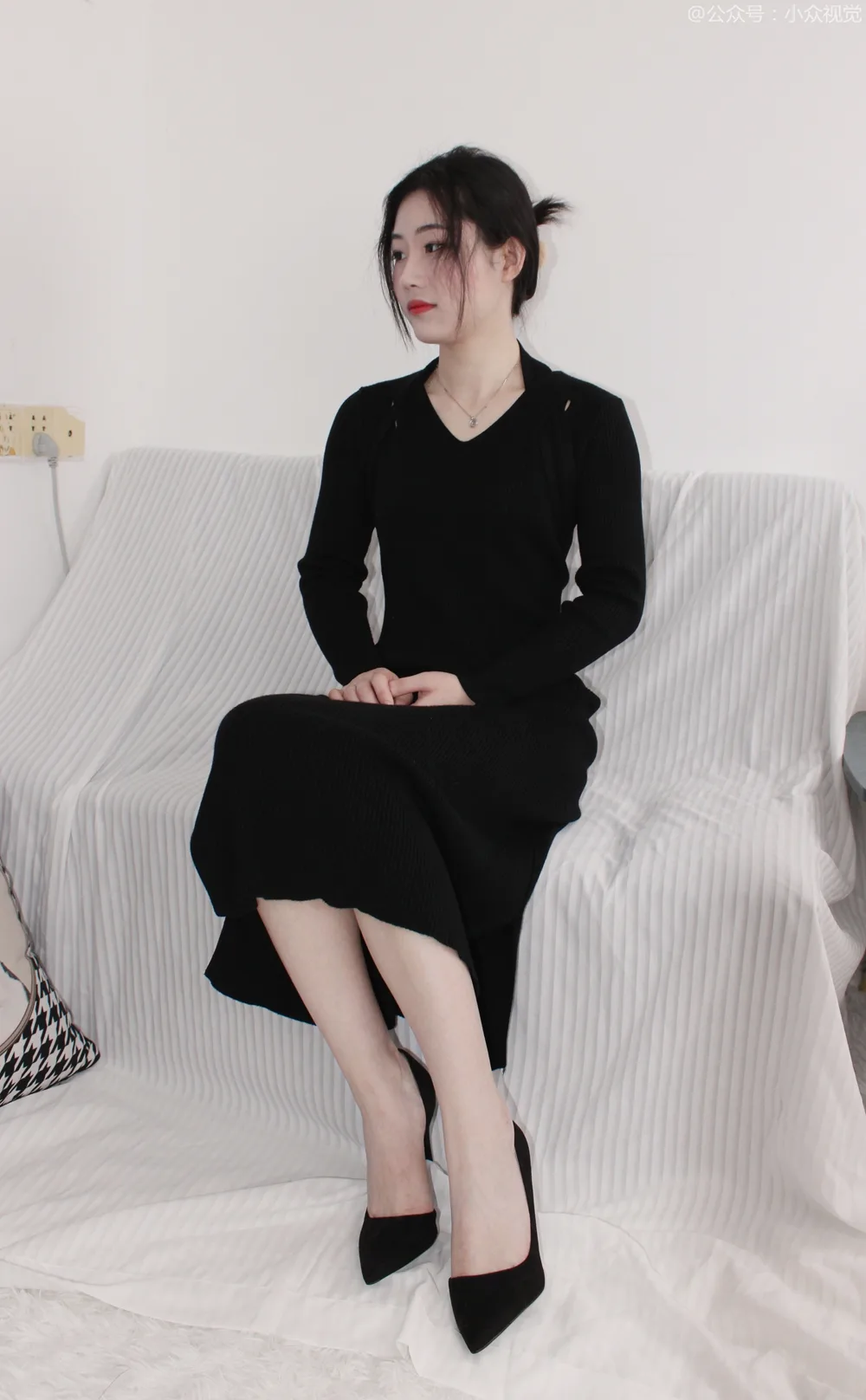 小众视觉 006-嘤嘤 黑色连衣裙［128P/0.98G］ - 3
