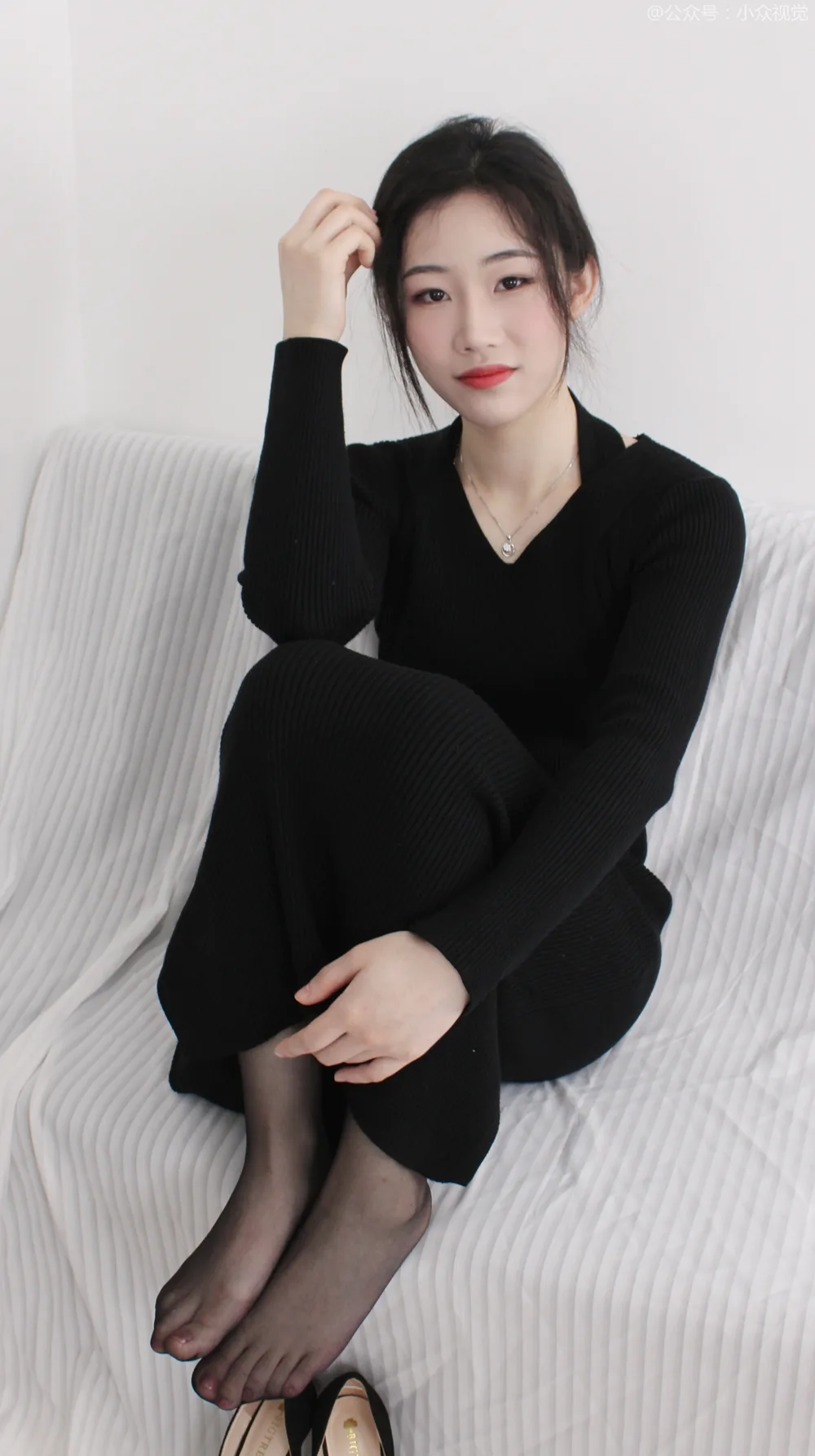 小众视觉 006-嘤嘤 黑色连衣裙［128P/0.98G］ - 4
