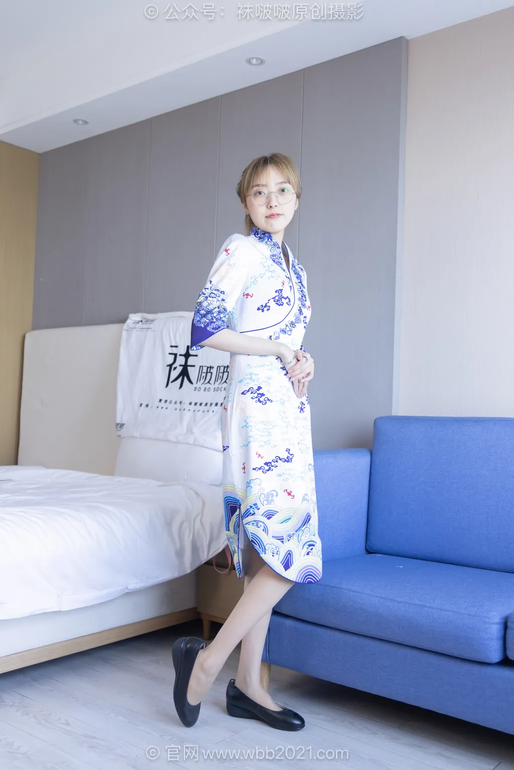 [BoBoSocks袜啵啵]NO.604 稚予-皮鞋、薄肉丝、空姐旗袍至服[145P/1V/5.83GB] - 4