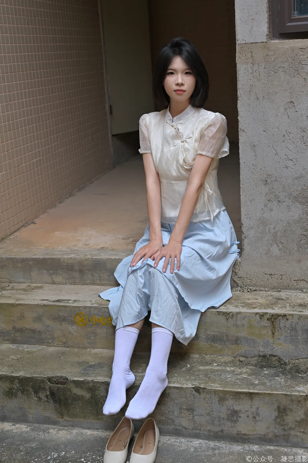 凝思摄影 NO.020 小睿-长裙、短白袜、平底鞋[130P/1V/4.20GB] - 2