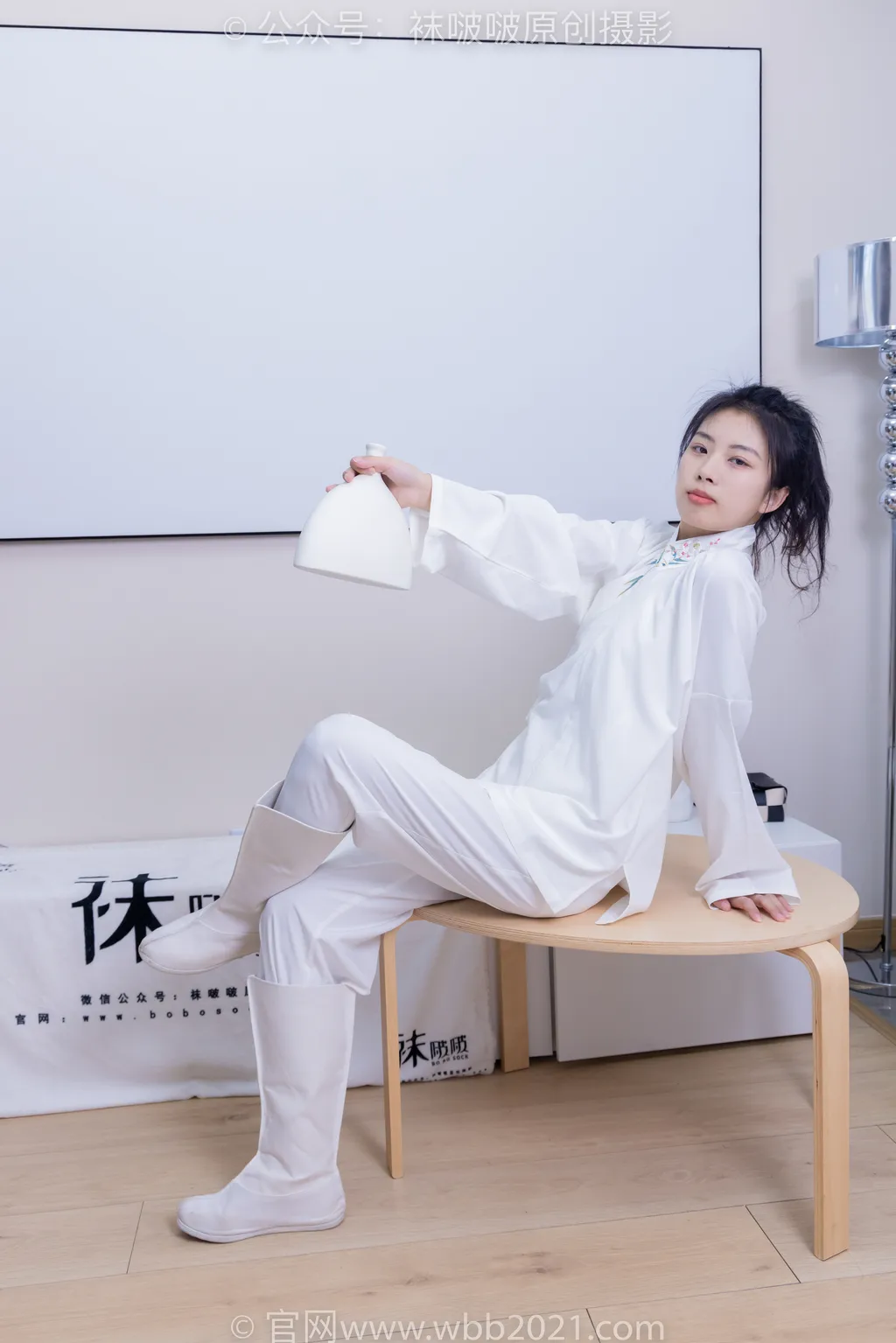 袜啵啵 积分限定作品032期：奶油-古装、古装靴、厚白丝、睡觉剧情花絮版 [209P/1V/7.99G] - 3