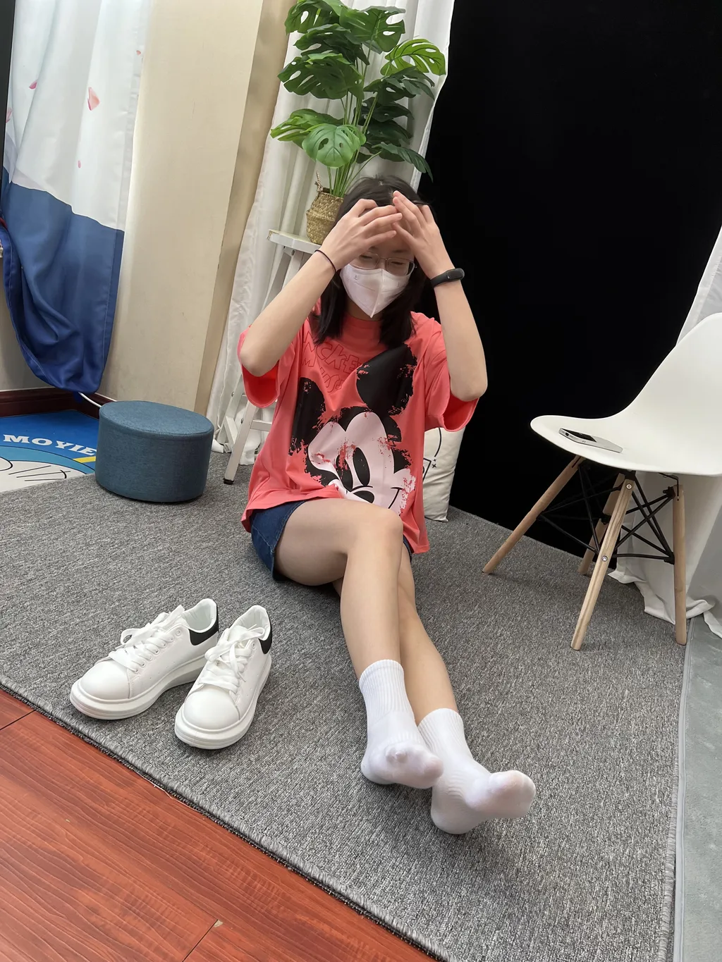 三禾摄影 NO.035 牛仔裙 棉袜 小白鞋[185P/2V/4.19GB]