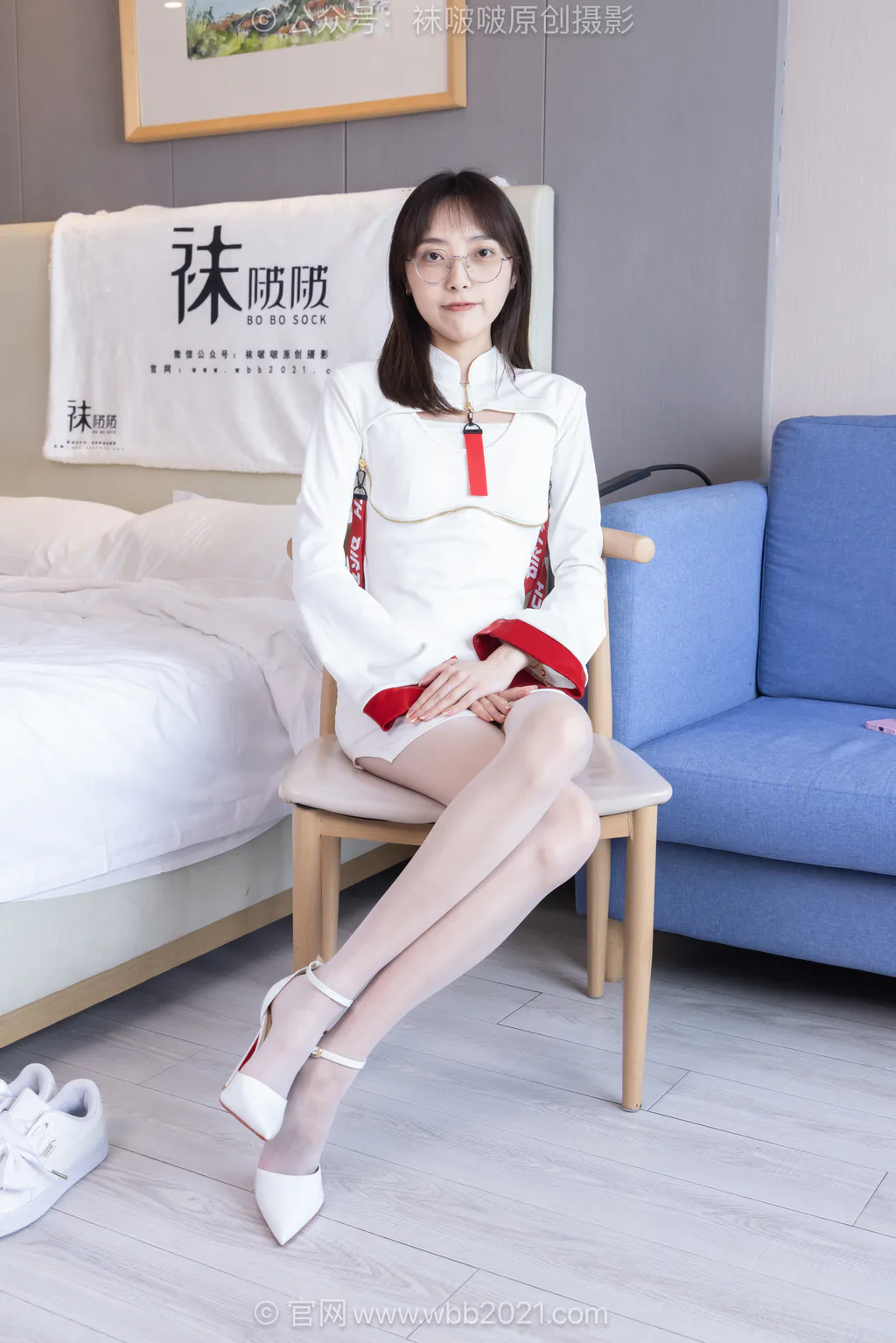 [BoBoSocks袜啵啵]NO.627 稚予-高跟鞋、板鞋、油亮薄白丝[145P/1V/5.86GB] - 4