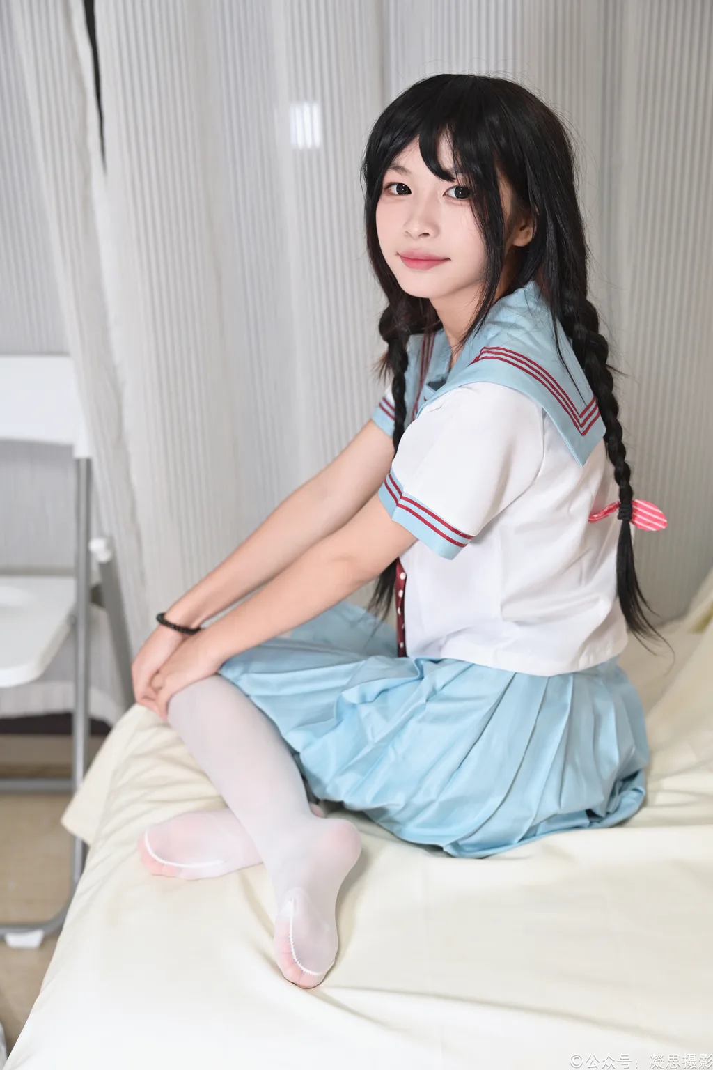 凝思摄影 NO.053 沅沅-jk至服、白丝、室内鞋[140P/1V/5.45GB] - 4