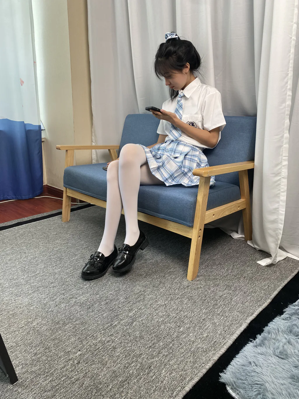 三禾摄影 NO.050 JK套装 白丝 下皮鞋[211P/14V/2.81GB]