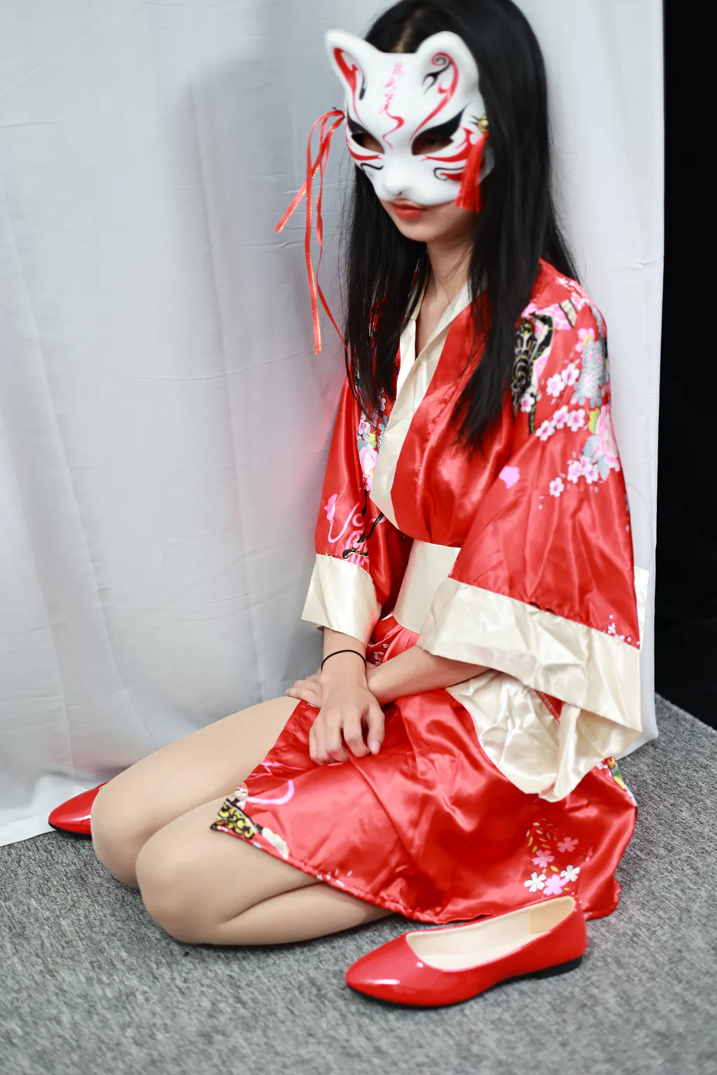 三禾摄影 NO.052 和服 黑丝 肉丝 平底鞋[226P/1V/3.14GB] - 3