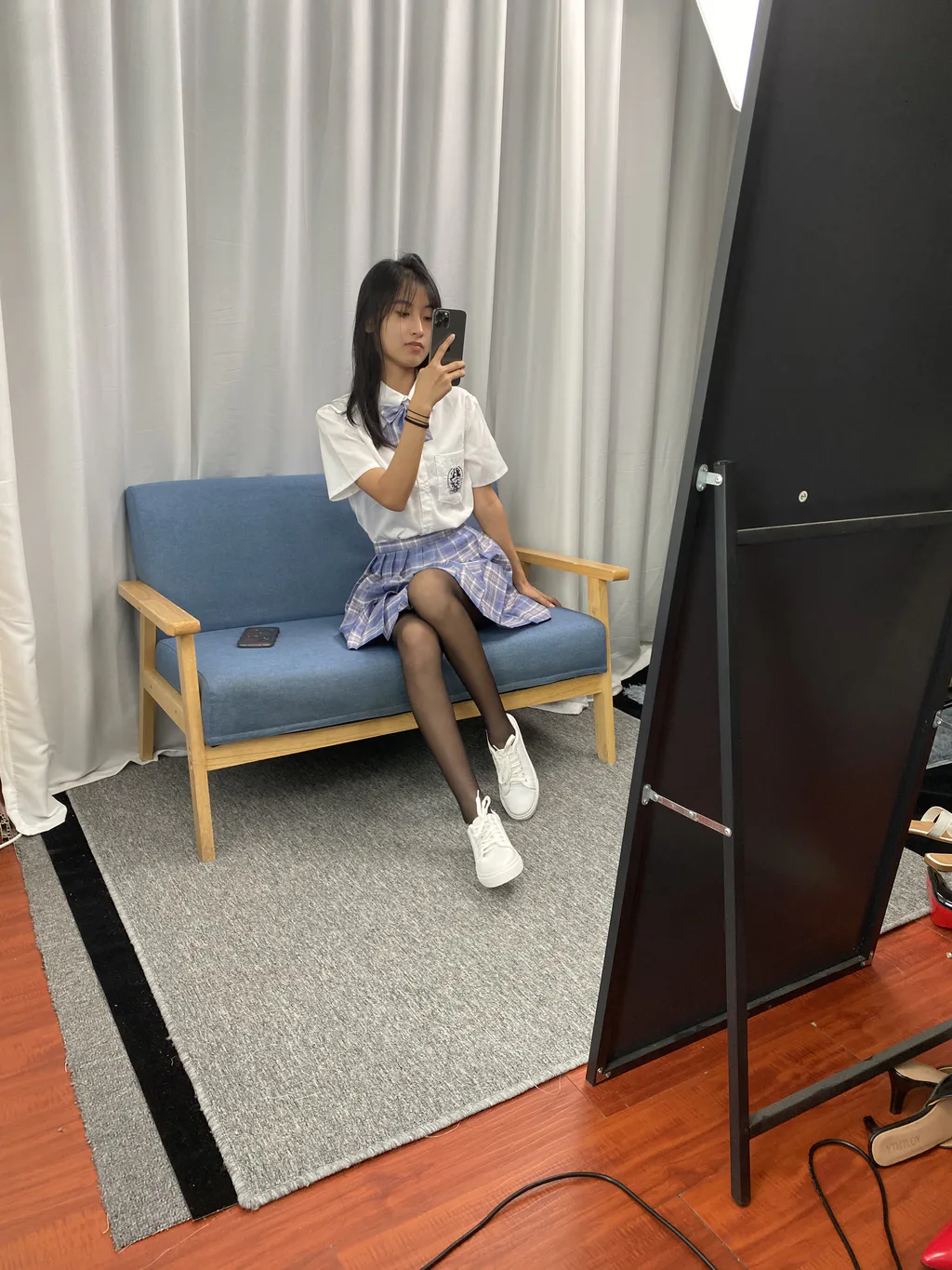 三禾摄影 NO.063 JK套装 黑丝[150P/1V/1.19GB]