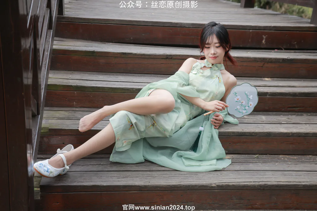 丝恋摄影 NO.040 小梦-古装汉服 白色绣花鞋 超薄肉丝 金色脚链[276P/1V/5.51GB] - 4