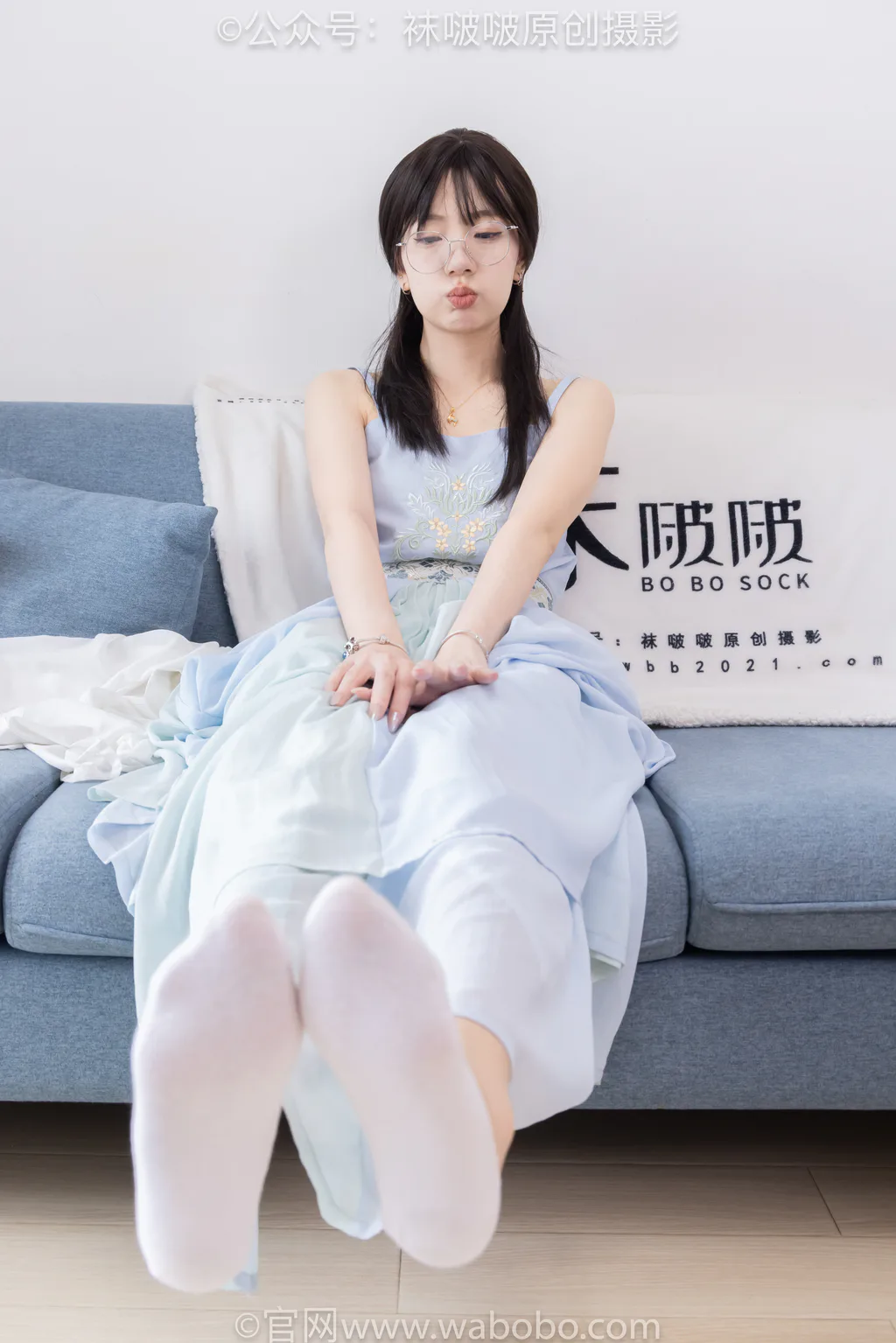 [BoBoSocks袜啵啵]NO.643 小甜豆-汉服、白船袜、薄肉丝、裸足[164P/1V/6.66GB] - 1