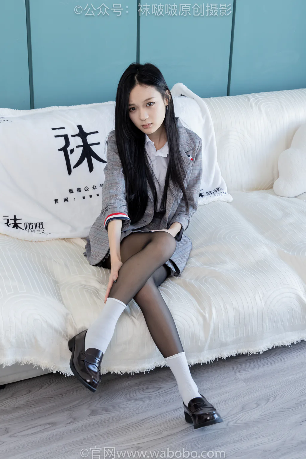[BoBoSocks袜啵啵]NO.646 焦糖-皮鞋、白棉袜、薄黑丝[163P/1V/8.14GB] - 1