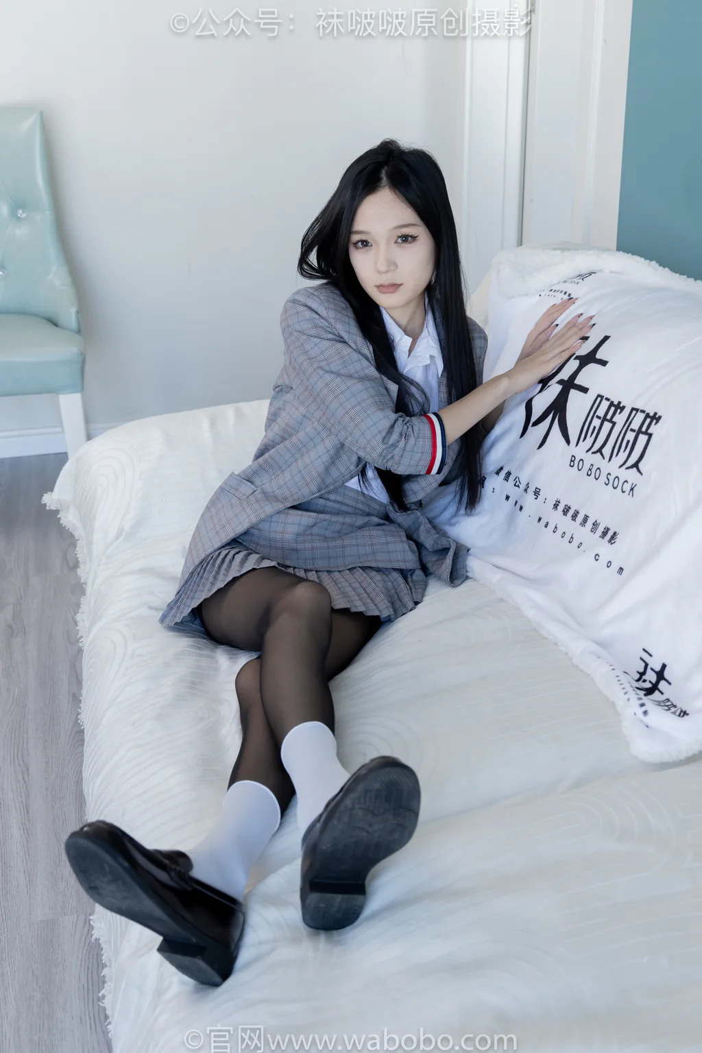 [BoBoSocks袜啵啵]NO.646 焦糖-皮鞋、白棉袜、薄黑丝[163P/1V/8.14GB] - 3