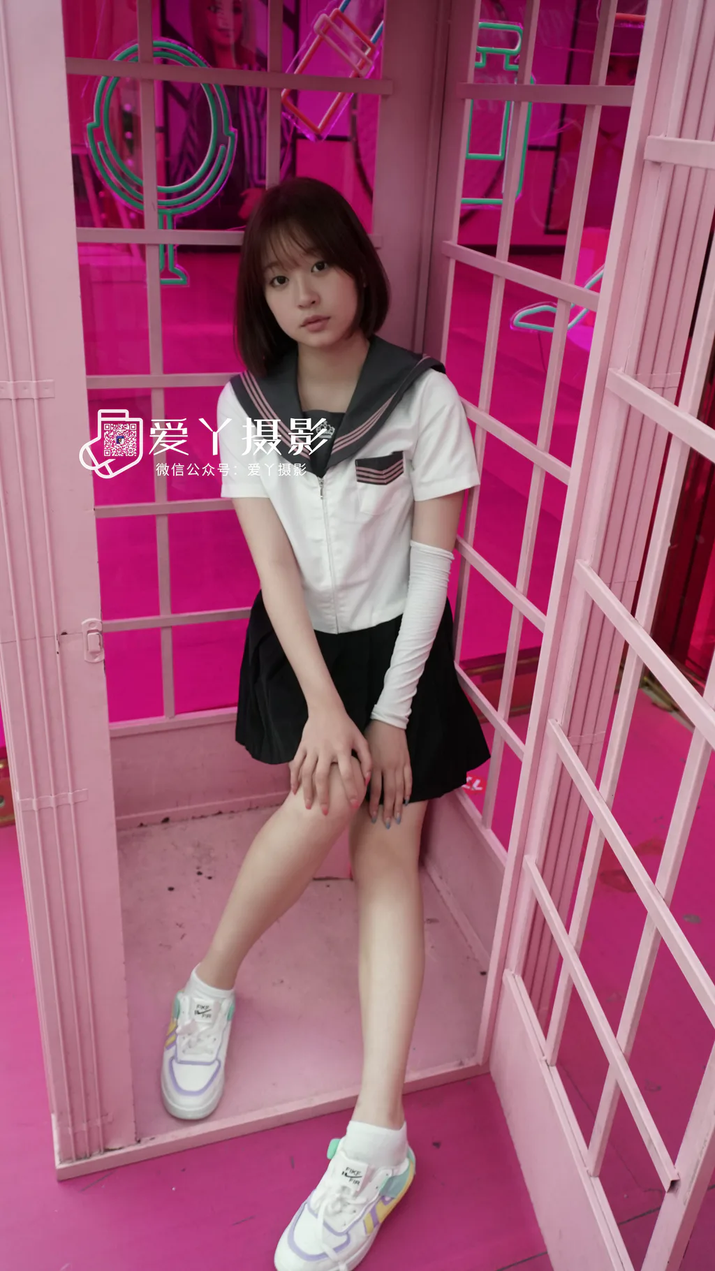 爱丫摄影 003 活力少女——游戏厅青春洋溢jk少女（全程版）[93P/3V/2.78G] - 2