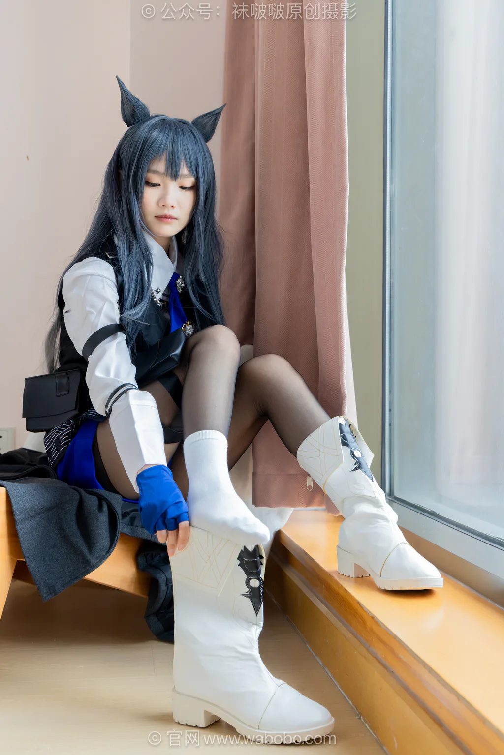 [BoBoSocks袜啵啵]NO.675 甜甜圈-靴子、纯白棉袜、薄黑丝[152P/1V/6.37GB] - 3