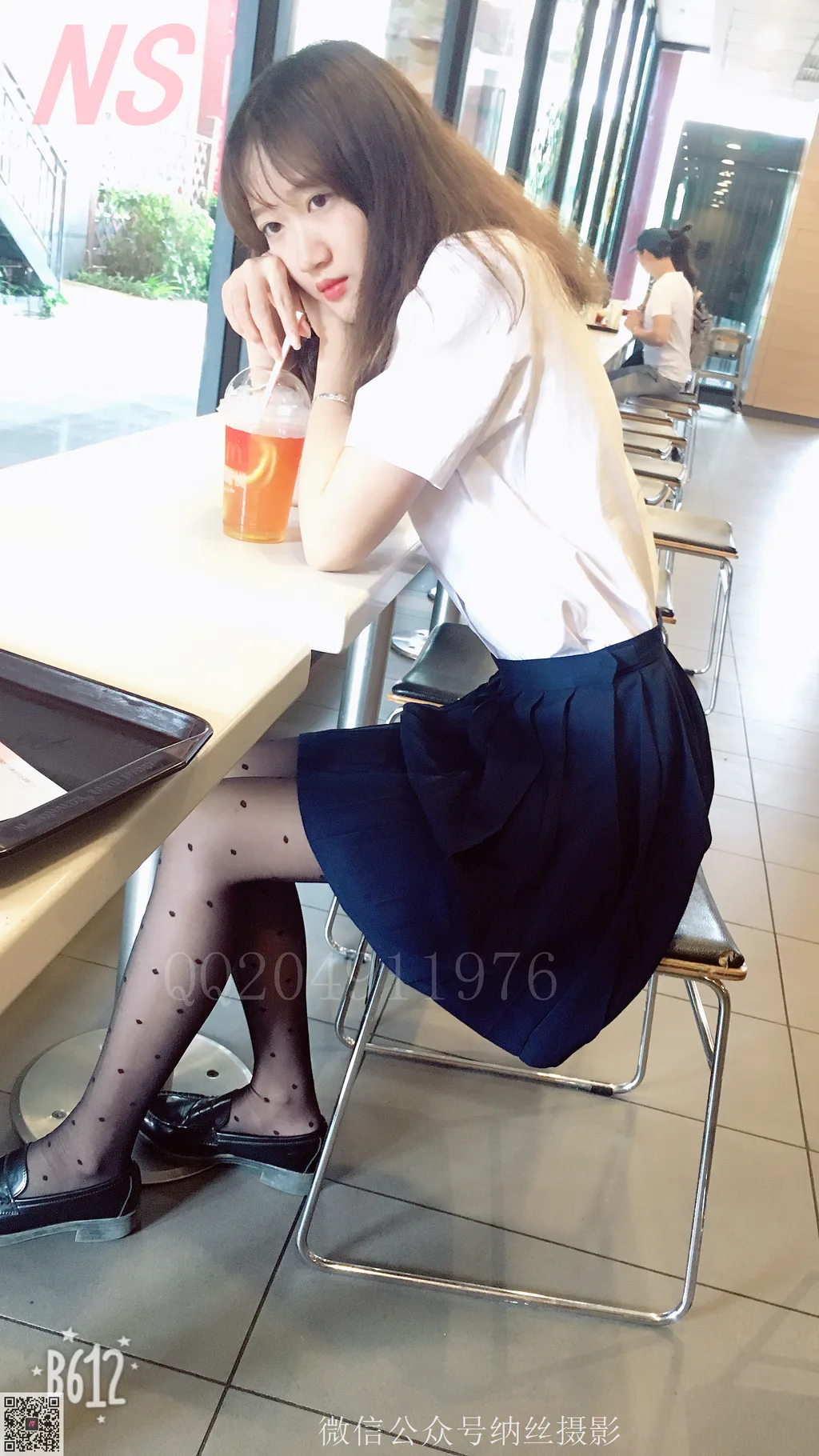 [纳丝摄影]0070 雯雯 OL黑色圆点丝袜[36P/1V/257MB] - 3