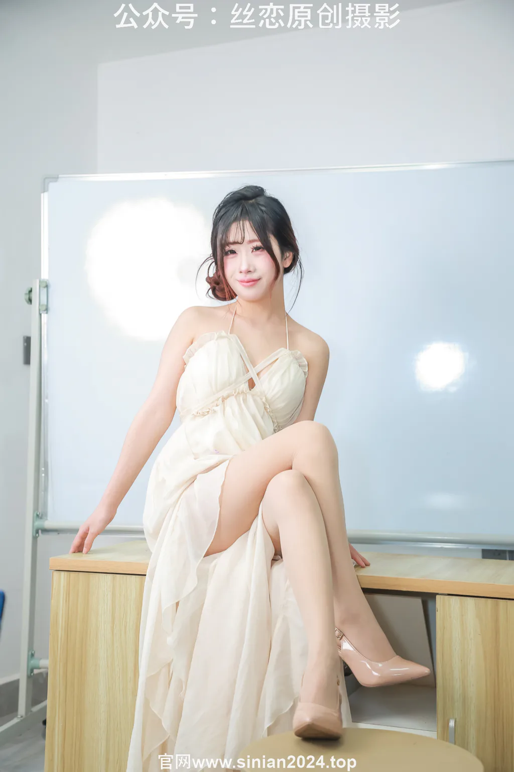丝恋摄影 NO.060 小梦-白色公主裙 粉色高跟鞋 厚肉丝袜[277P/1V/3.97GB] - 2
