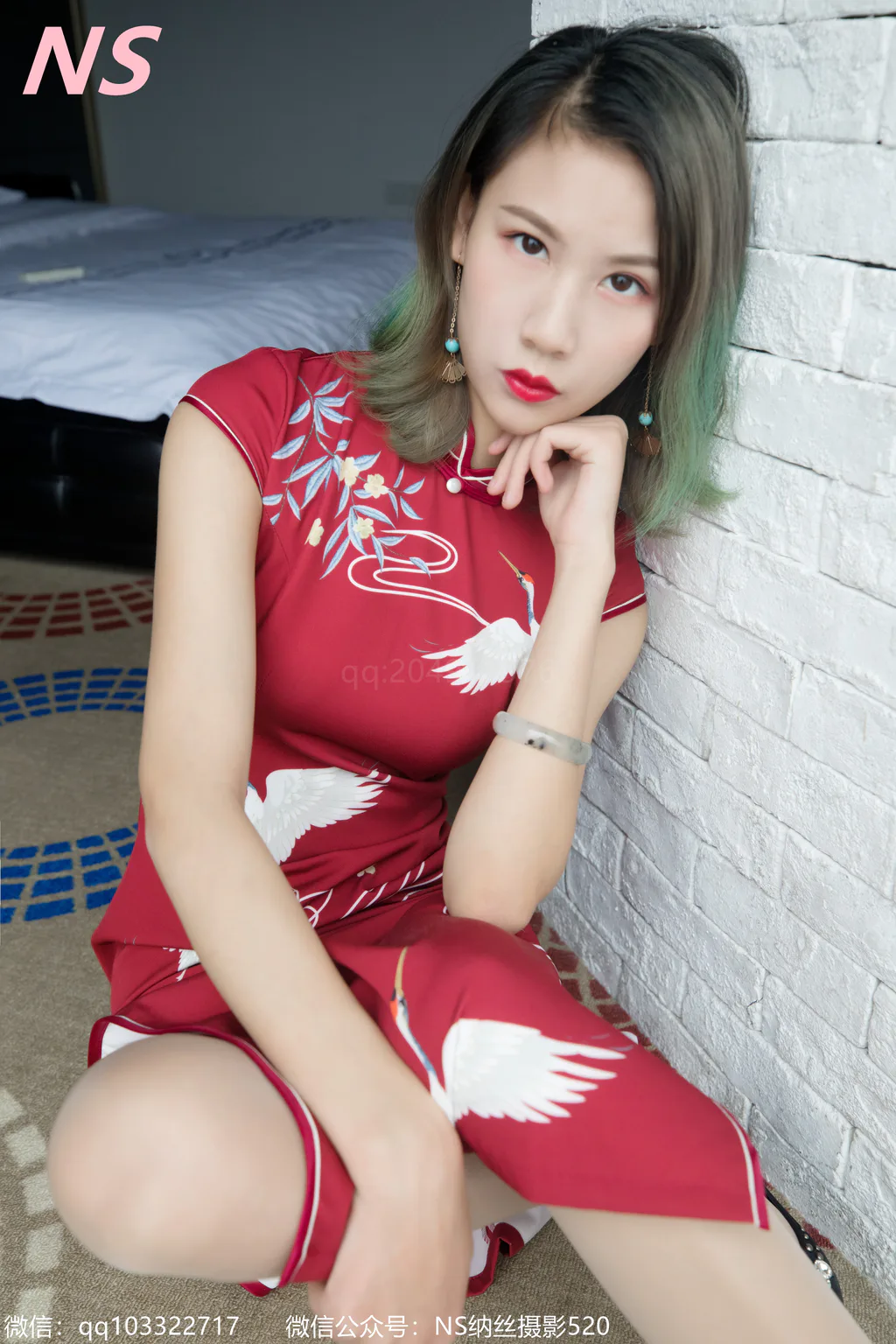 [纳丝摄影]0105 张若若 旗袍丝袜[84P/550MB]